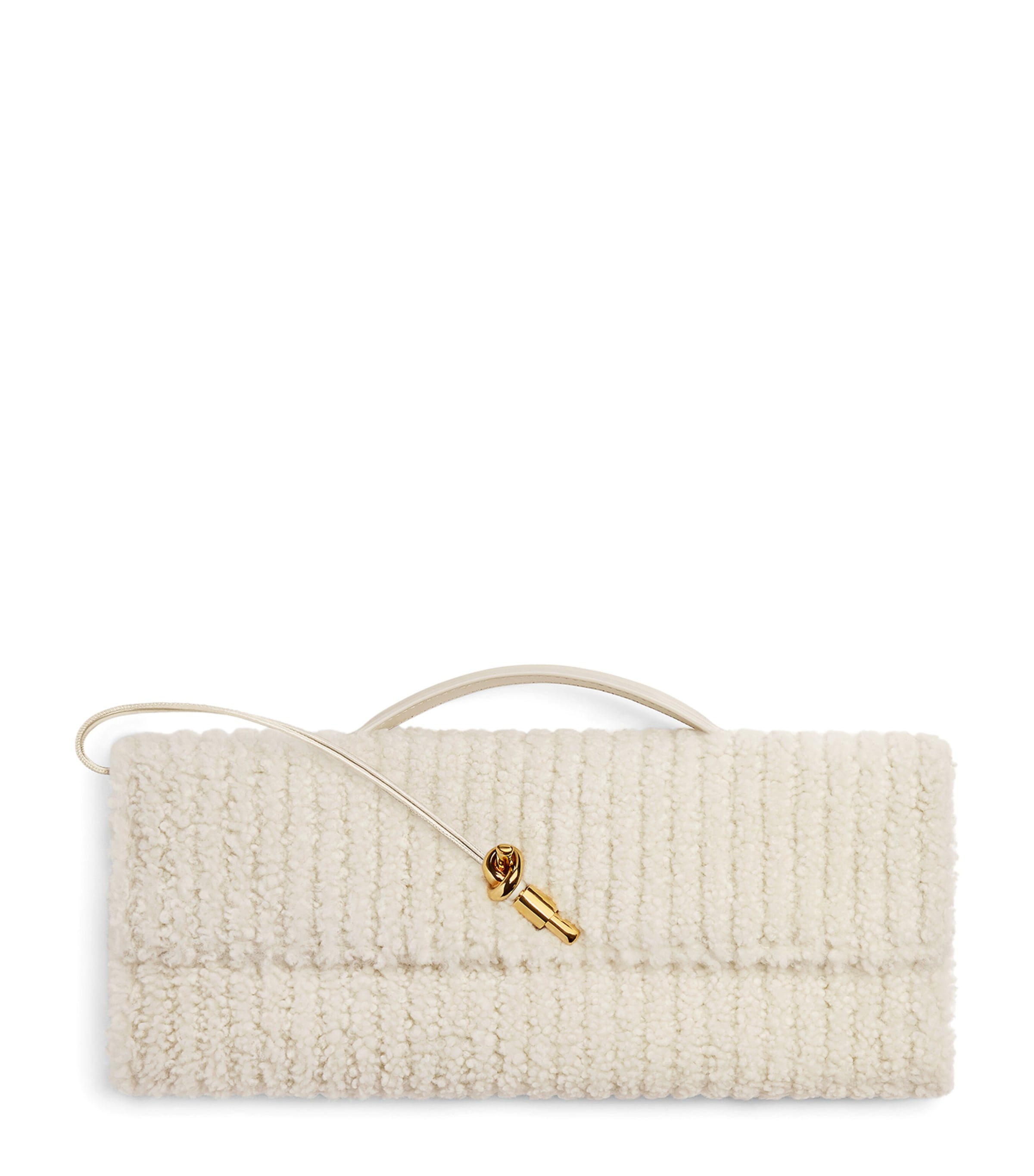 Shearling Andiamo Clutch Bag