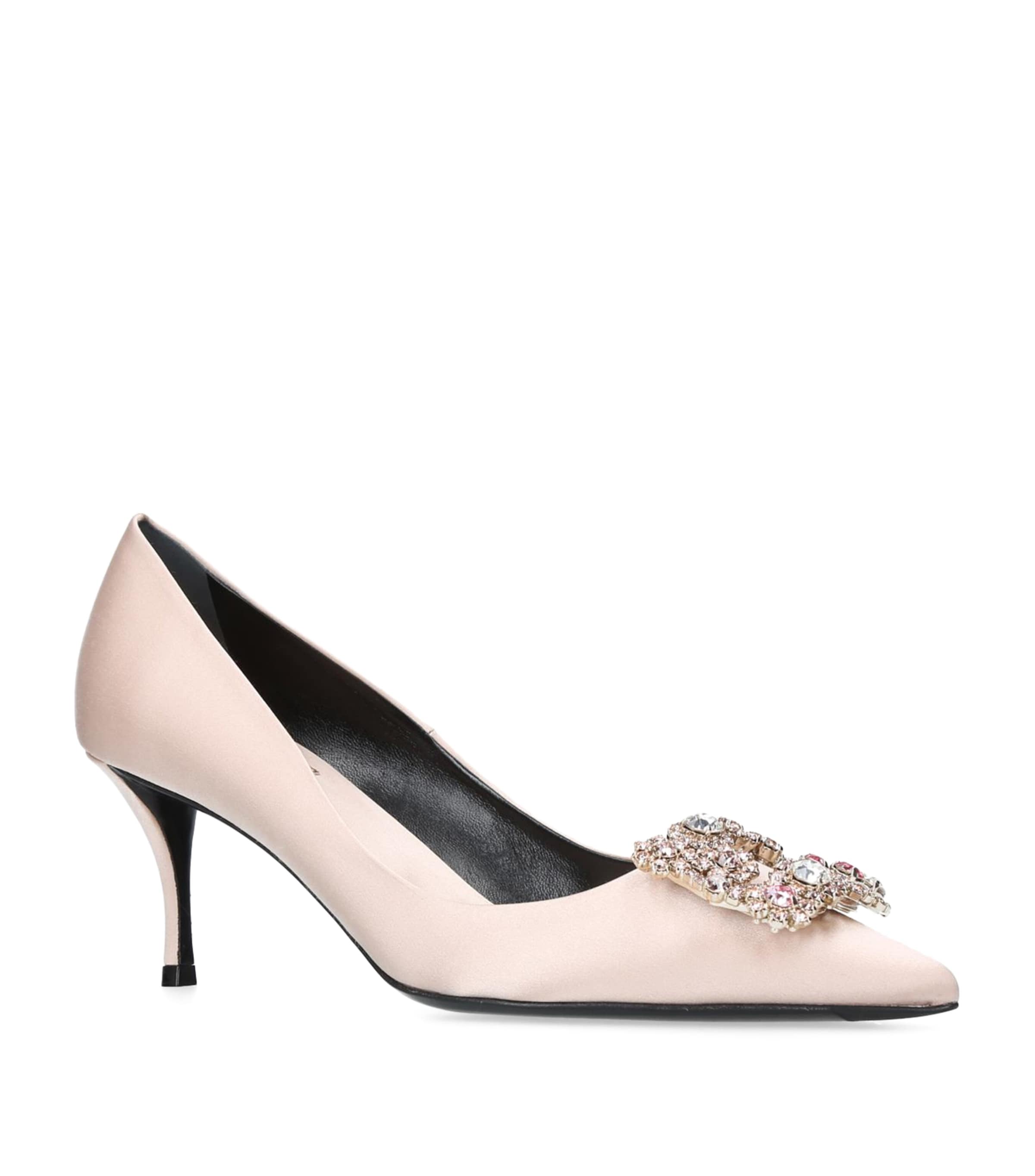 Roger Vivier Silver Flower Strass Pumps 65 | Harrods US