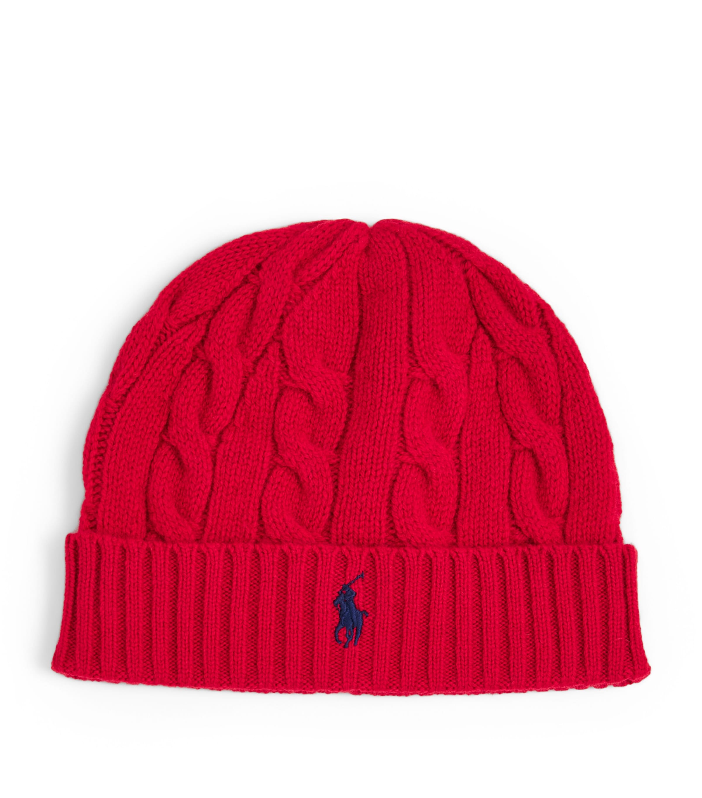 Polo Ralph Lauren Wool-Cashmere Beanie Park Ave Red