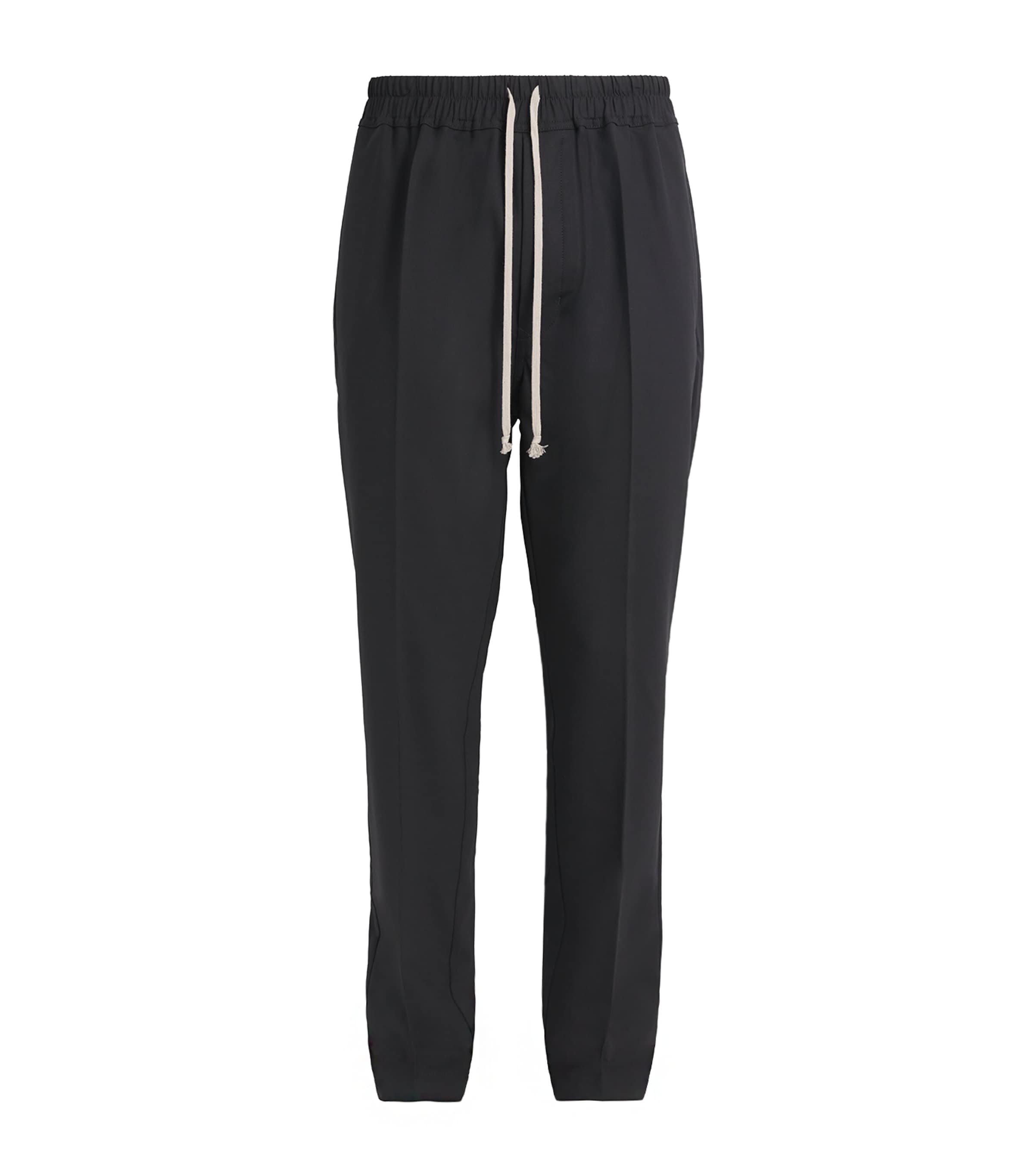 Stretch-Wool Drawstring Trousers