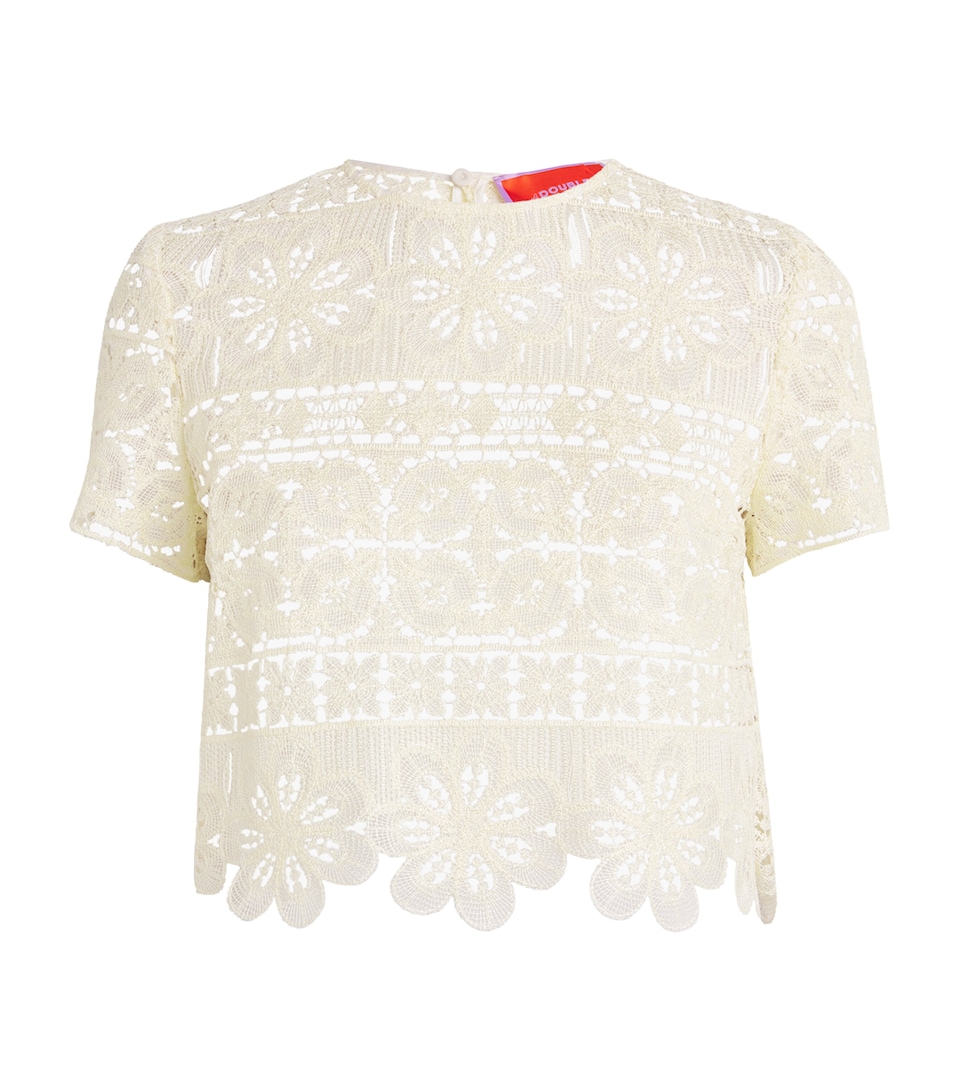 Crochet Short-Sleeve Top