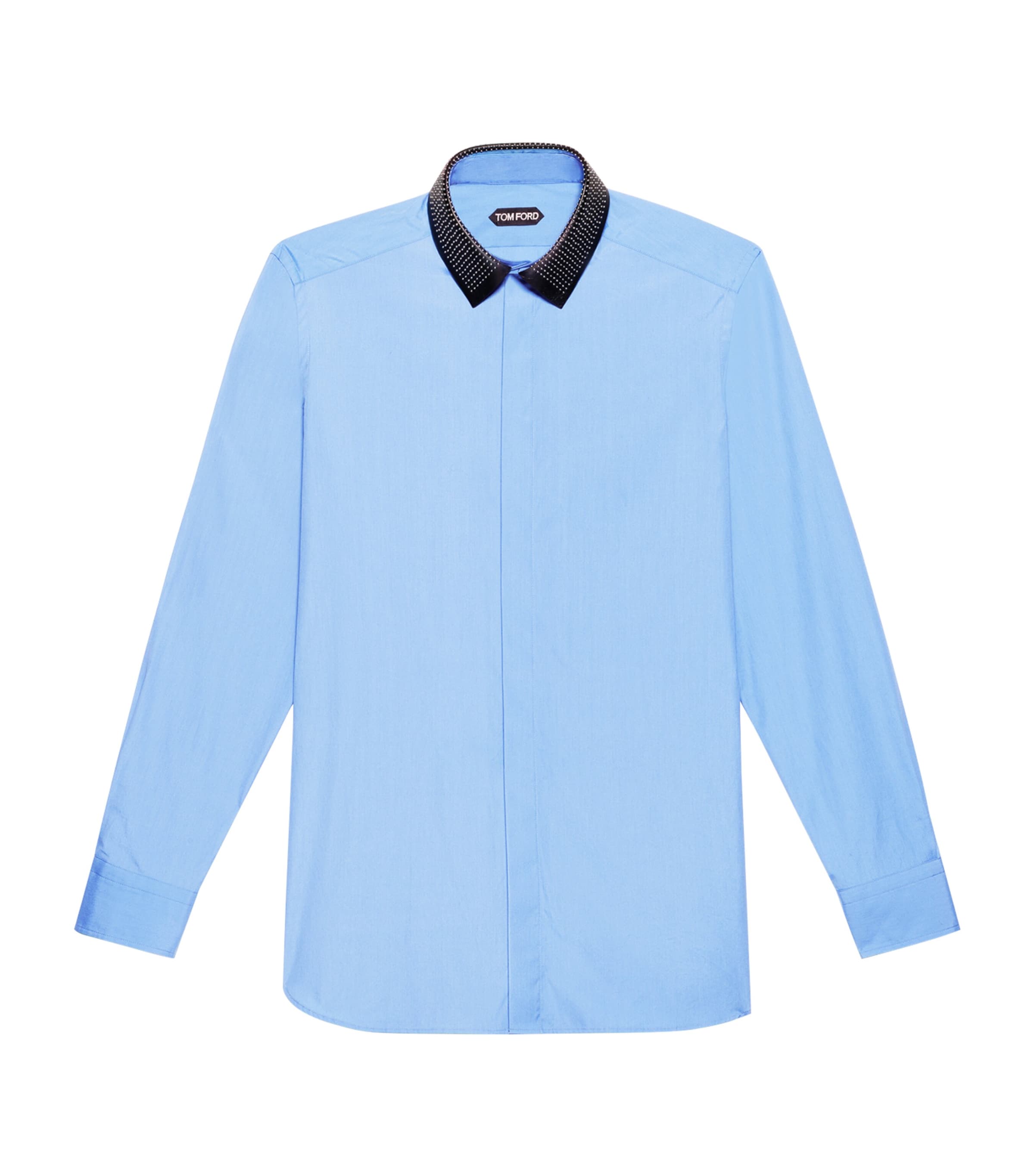 TOM FORD Mens Cotton Lambskin-Collar Shirt Ufo