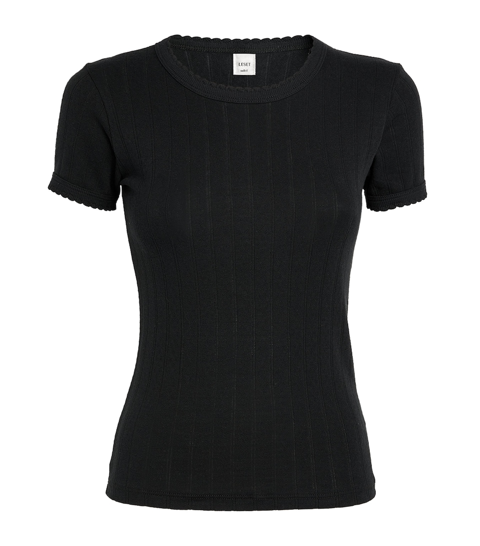 Slim Fit Pointelle T-Shirt