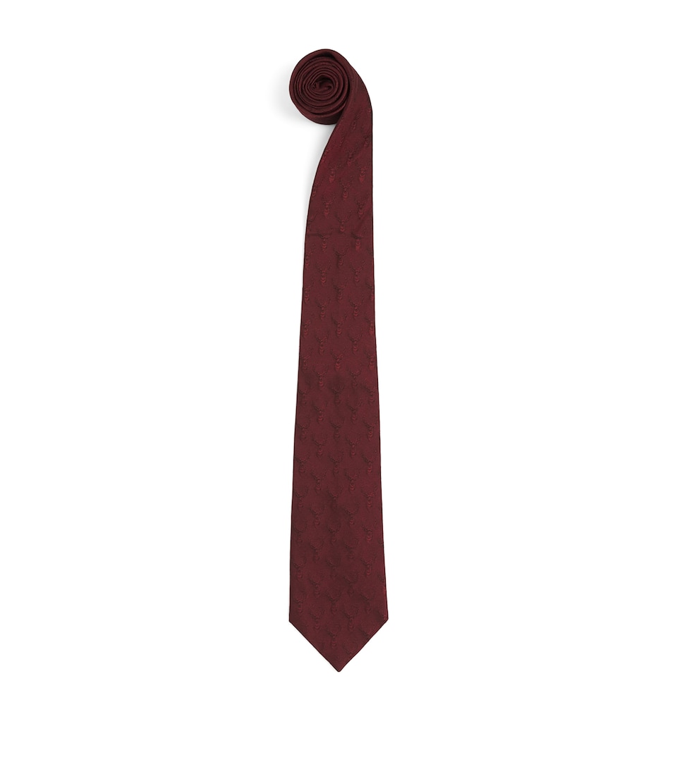 Purdey Silk Stags Gaze Tie Aur