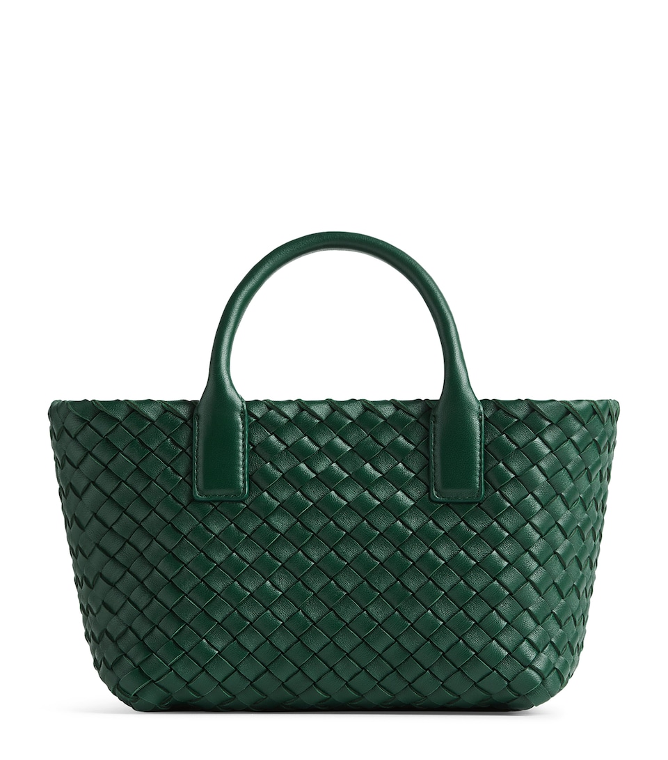 Bottega Veneta Mini Leather Cabat Top-Handle Bag