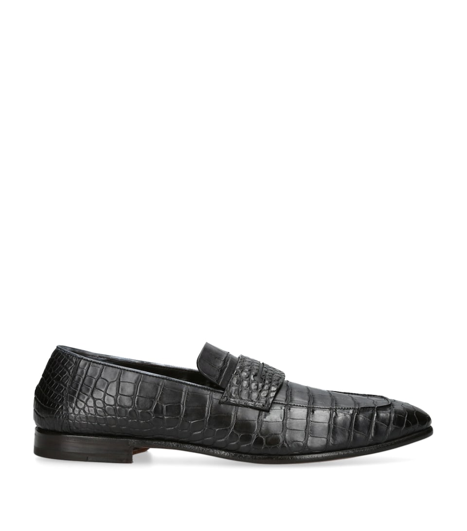 Crocodile Leather L'Asola Loafers