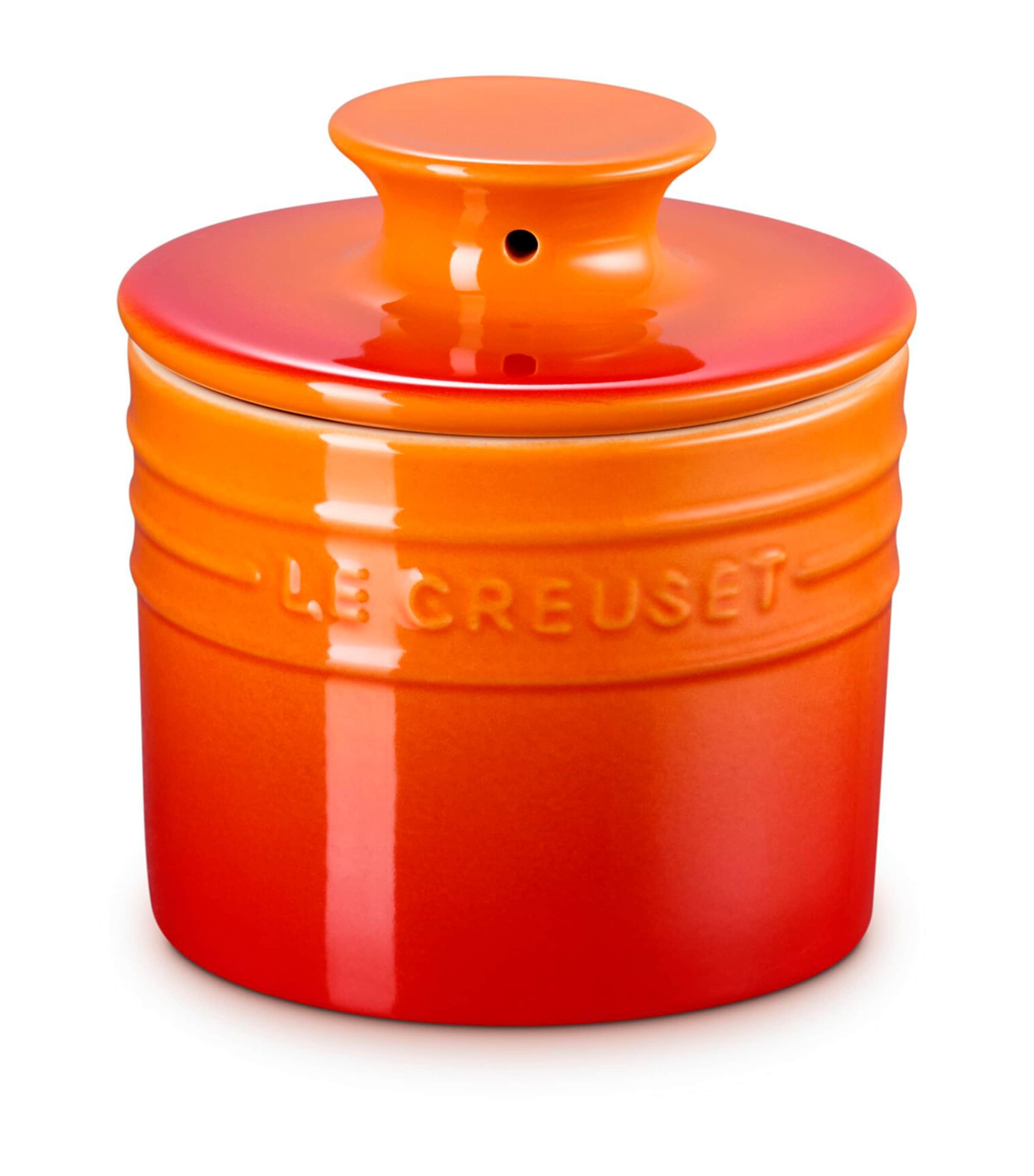 Le Creuset Stoneware Butter Crock Orange