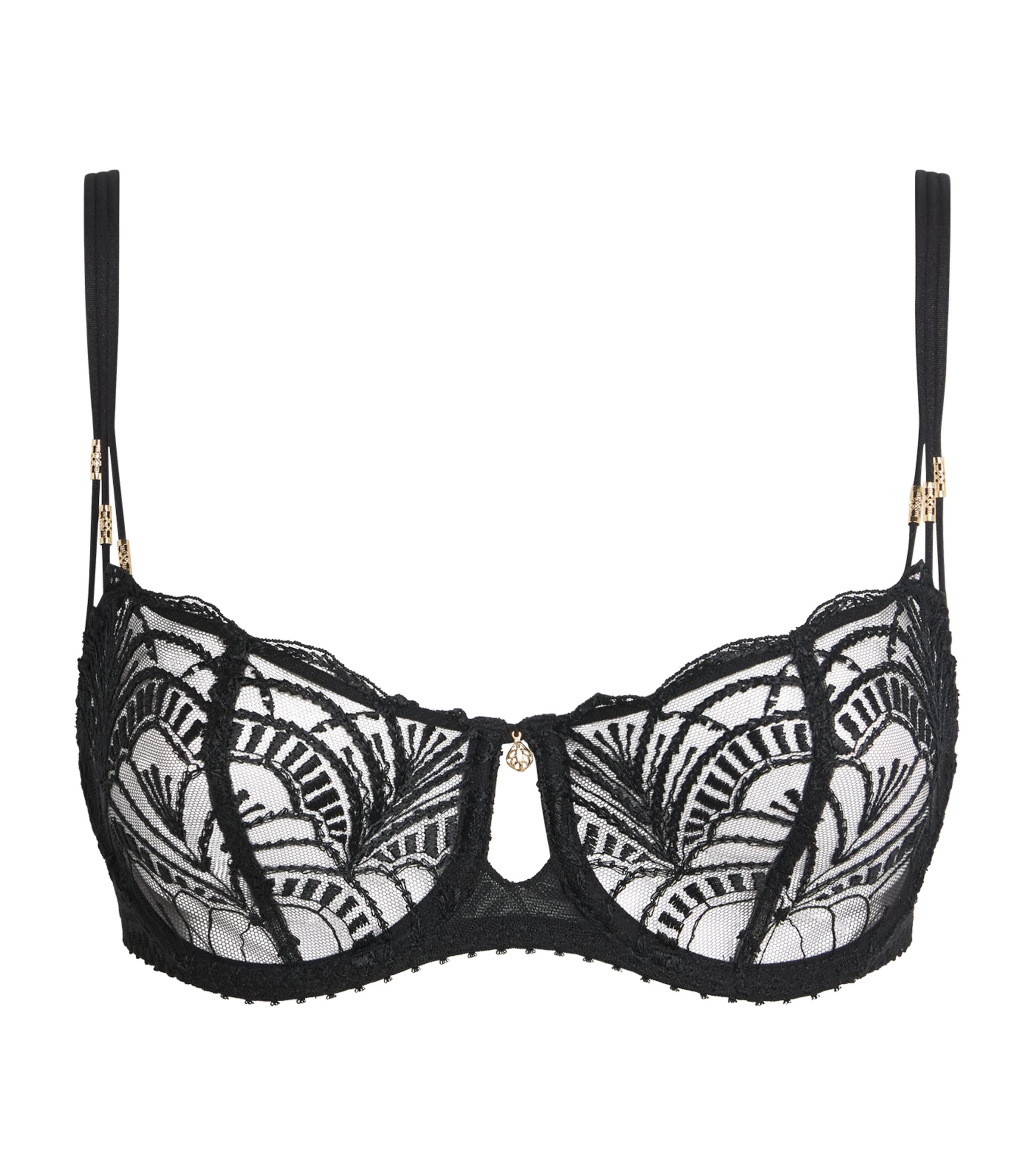 Aubade Womens Vibes Half-Cup Bra Black