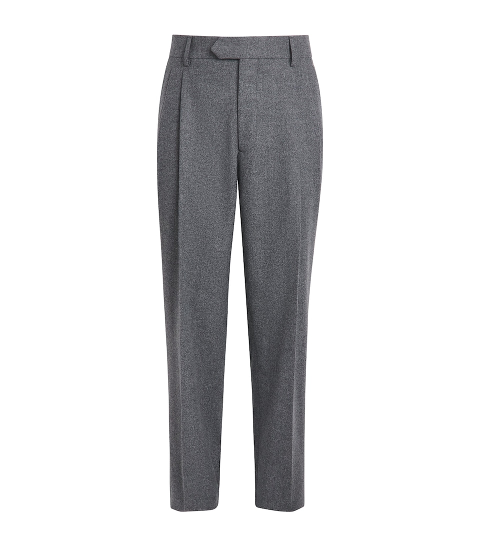 Gabriela Hearst Mens Wool-Cashmere Arthur Trousers Smoke