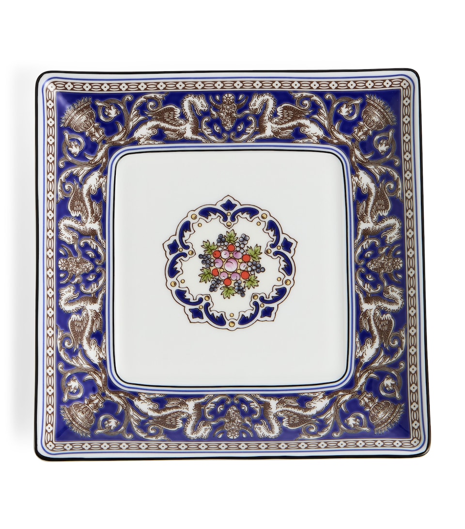Wedgwood Florentine Marine Square Tray (14cm) Blue