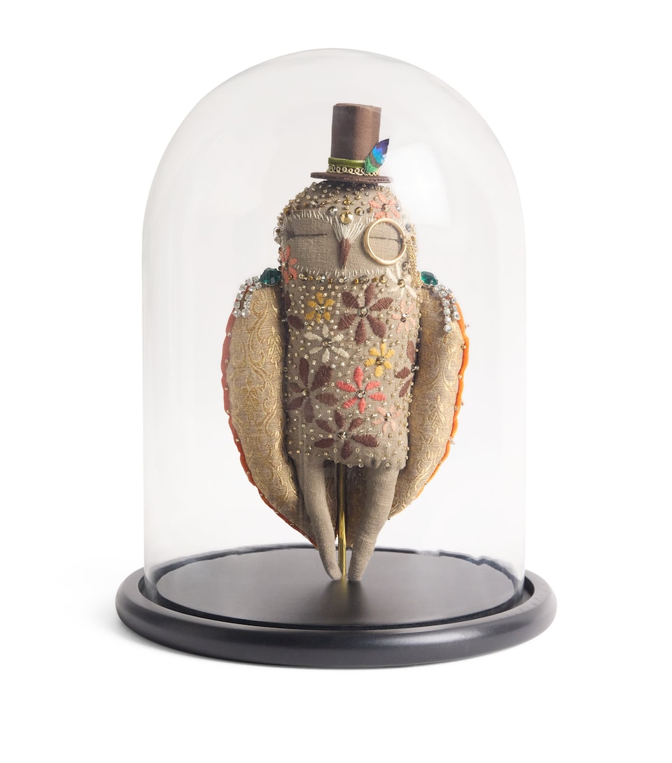 Charming Owl in Glass Dome Ornament