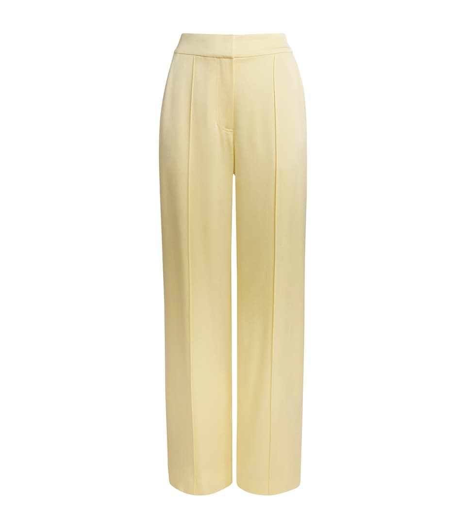 Satin Wide-Leg Kyra Trousers