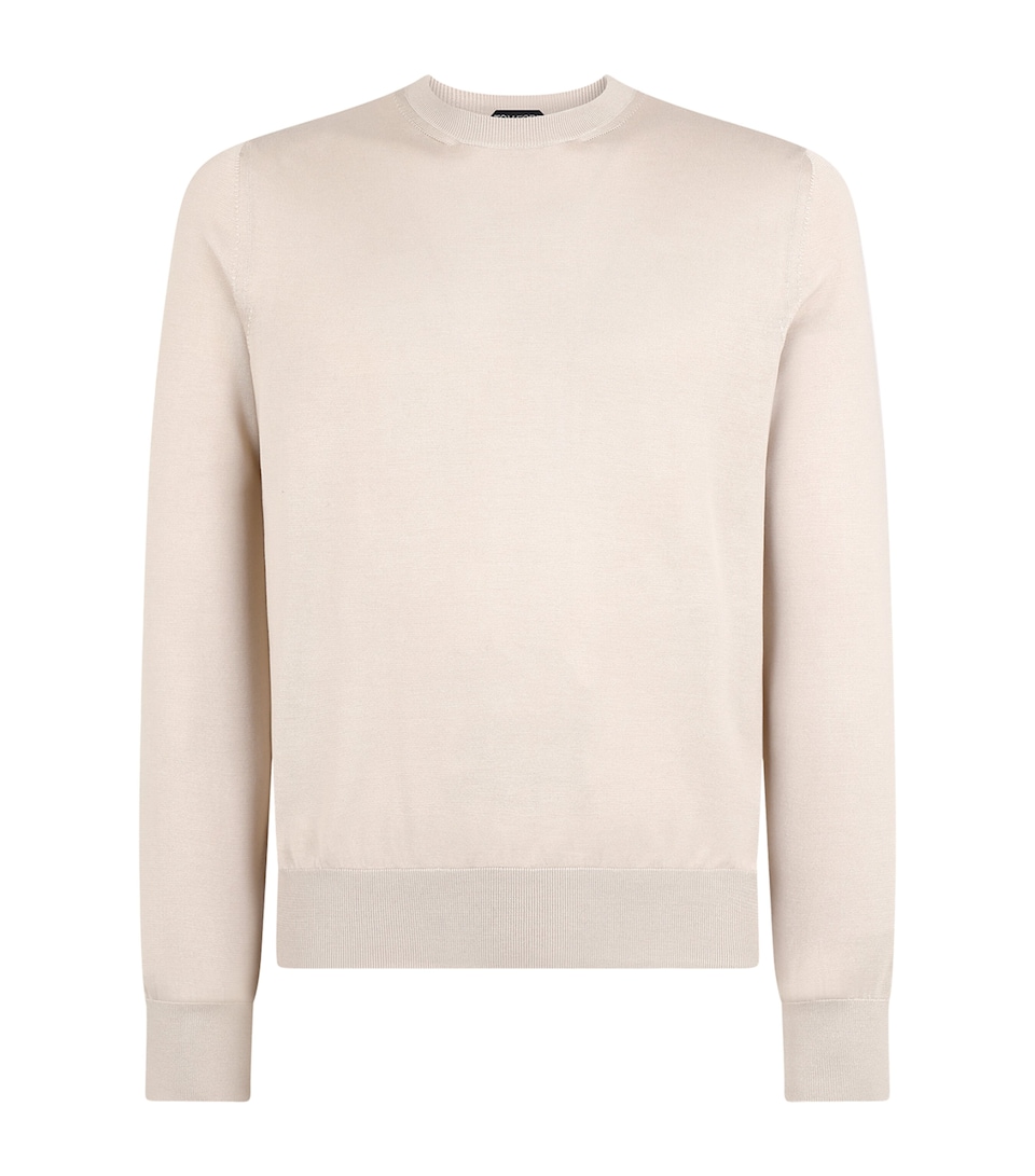 Silk Crew-Neck Sweater