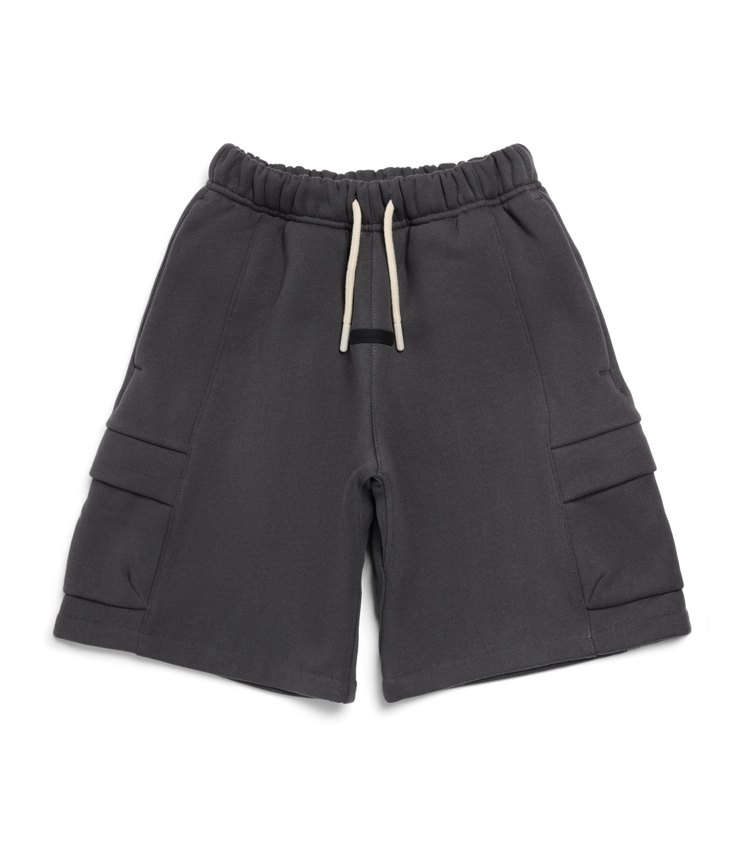 FEAR OF GOD ESSENTIALS KIDS Logo Cargo Sweatshorts (2-14 Years) Grey