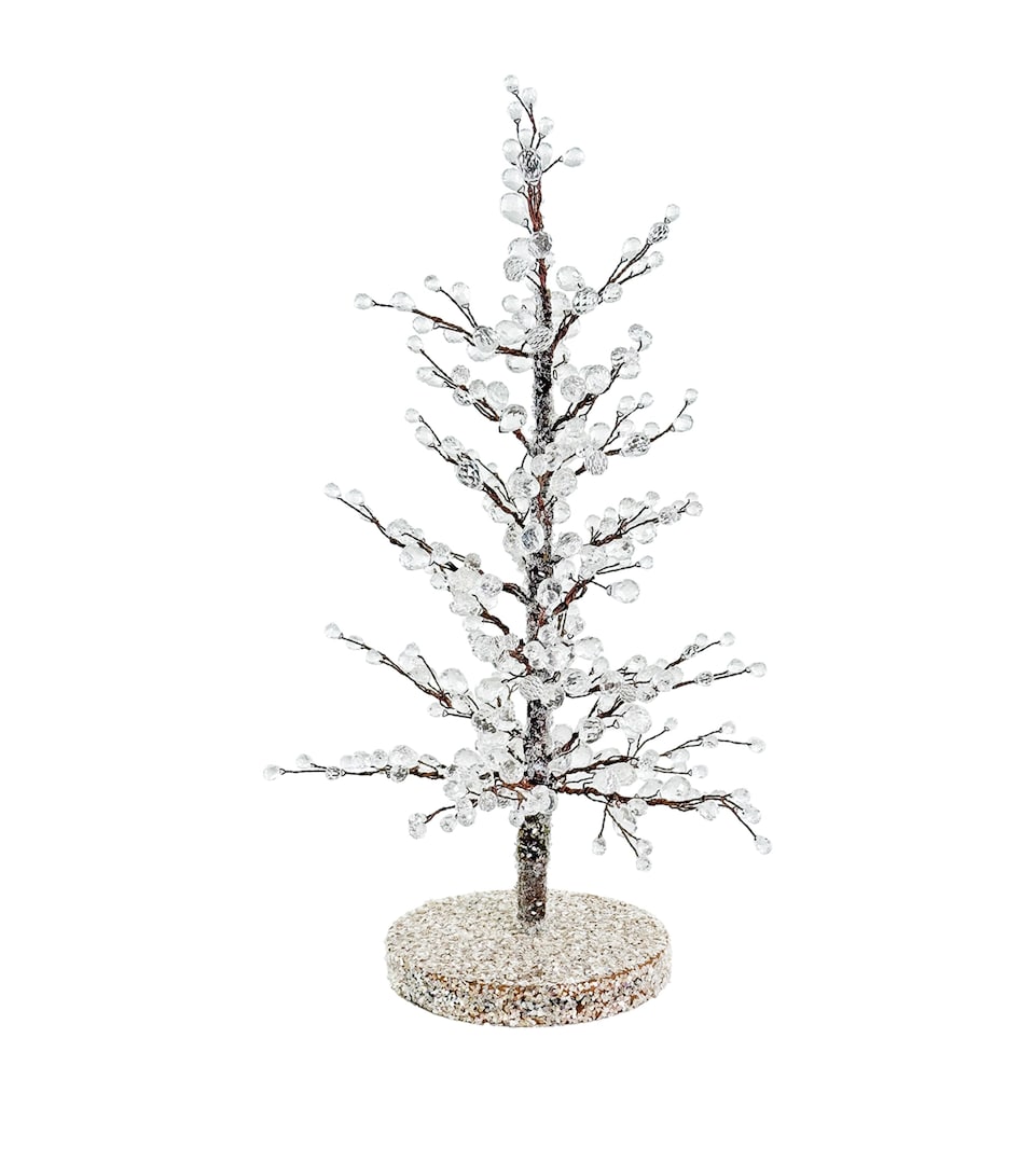 Shishi Beaded Tree Ornament Brown