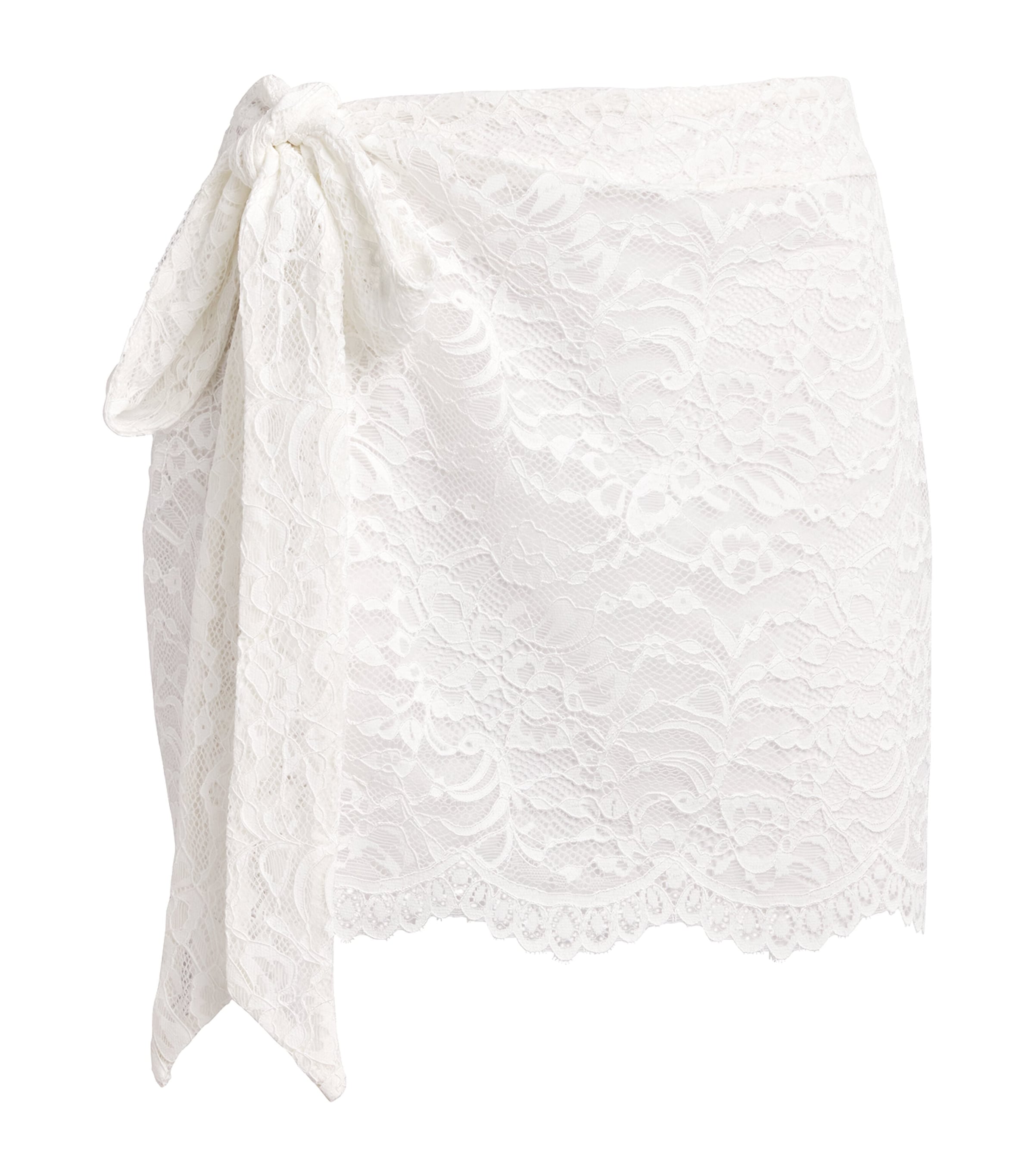 AWAY THAT DAY Womens Lace Flores Pareo Bridal White