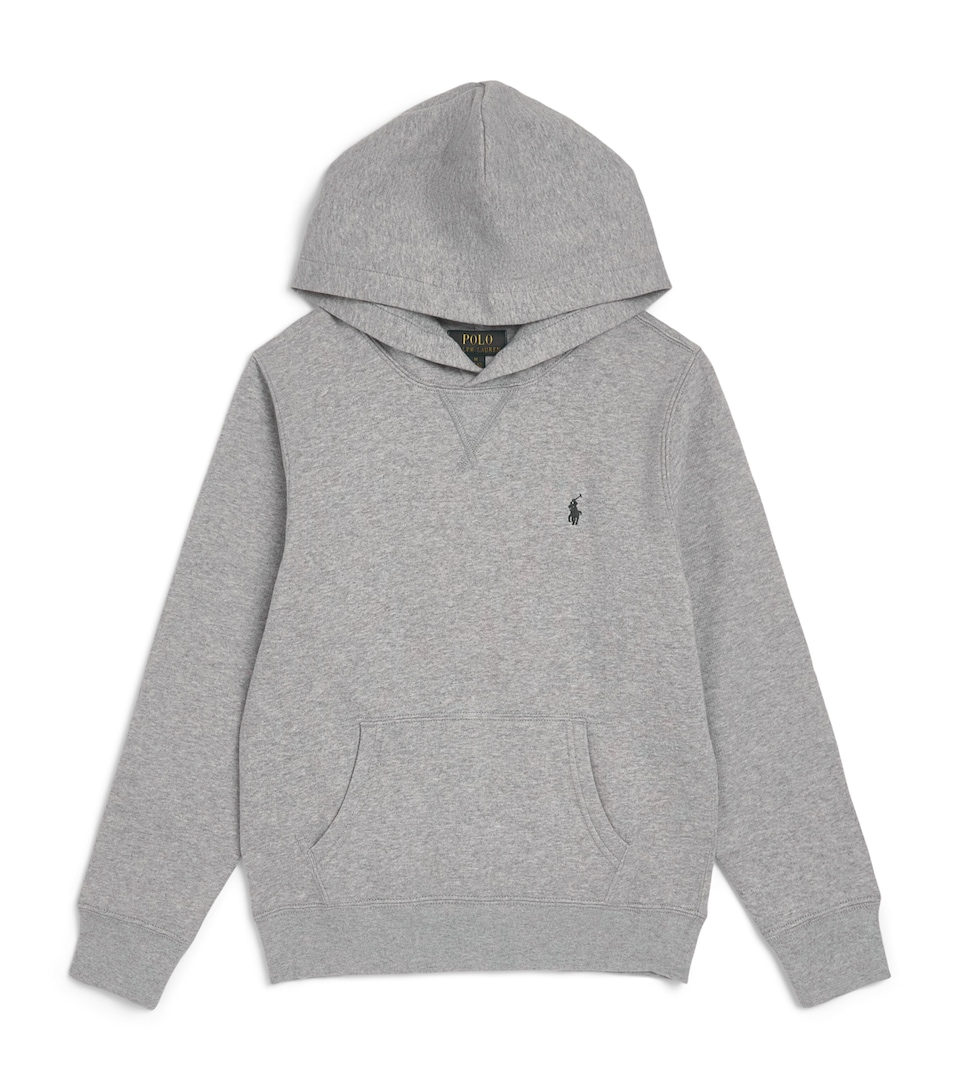 Ralph Lauren Kids Polo Pony Hoodie (4-14 Years) Andover Heather