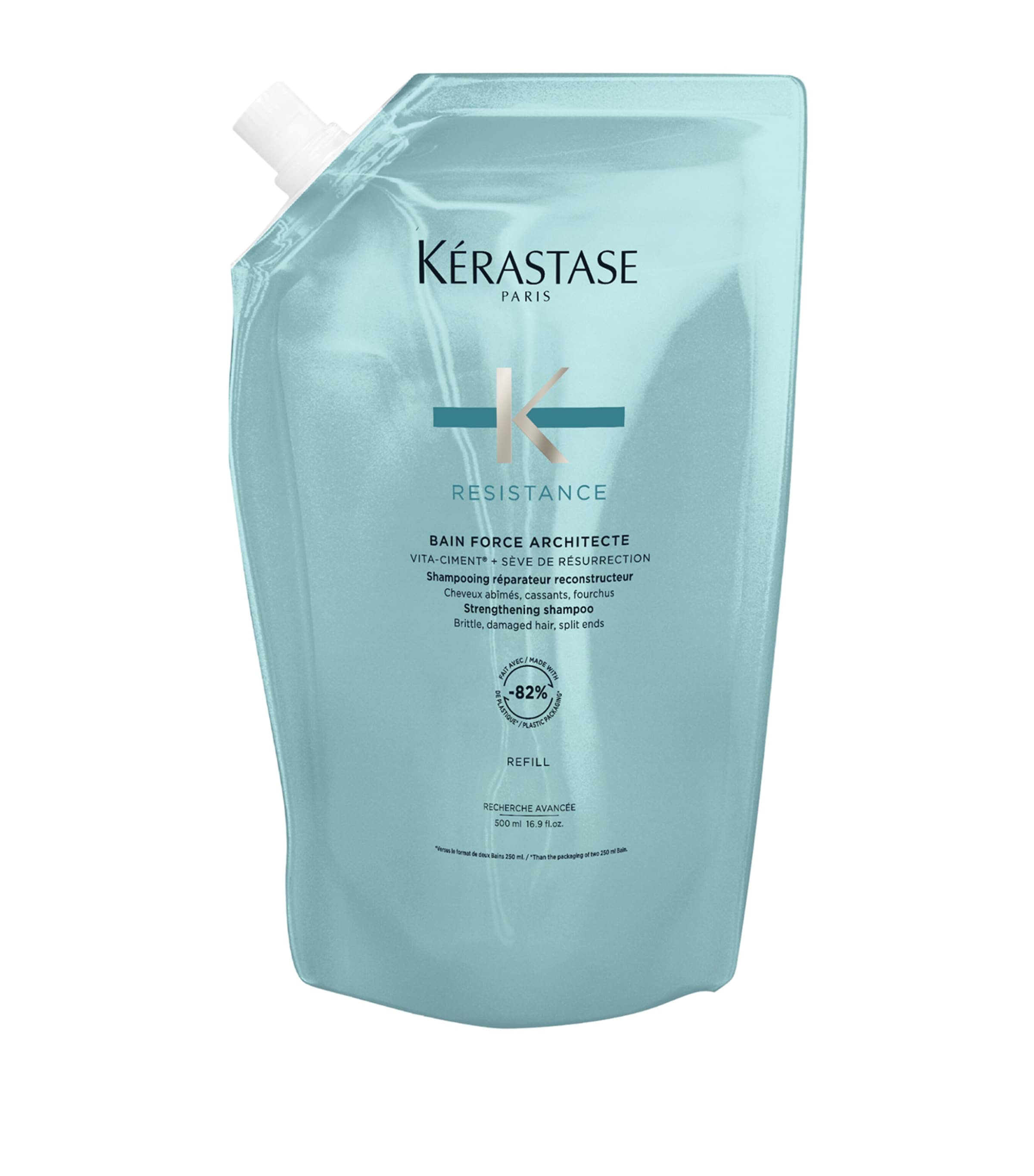 Kerastase Resistance Bain Force Architecte Shampoo (500ml) - Refill