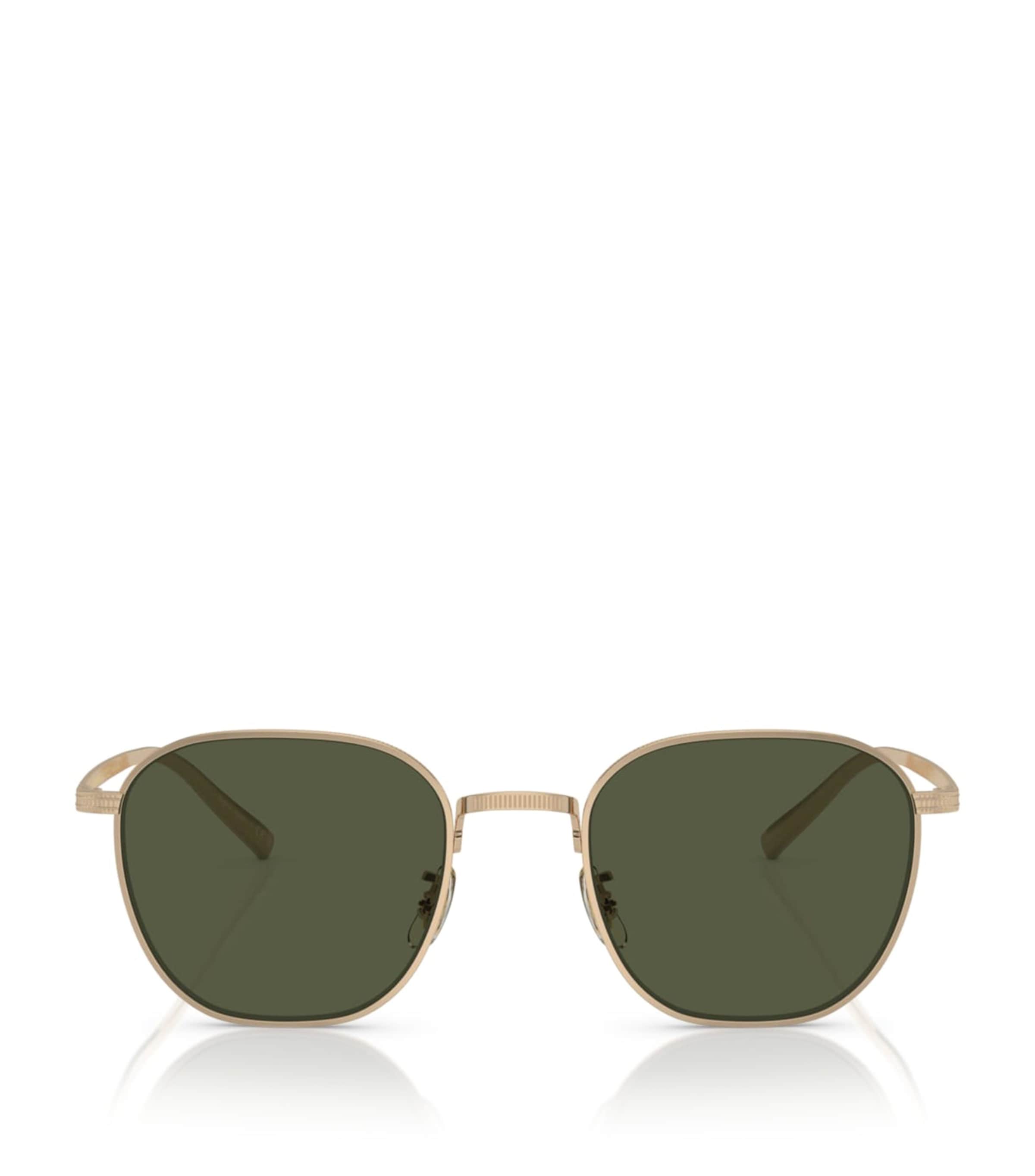 Oliver Peoples Titanium Rynn Square Sunglasses