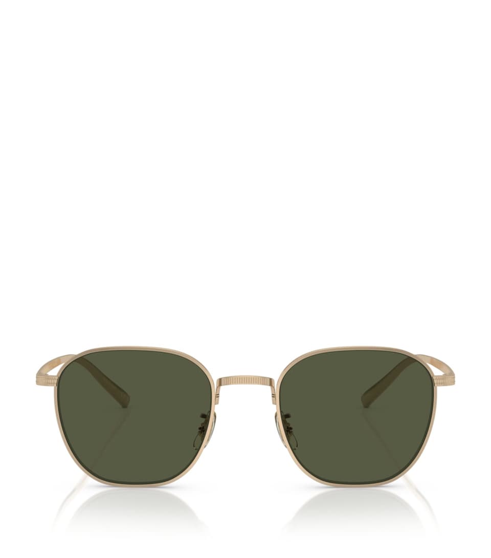 Oliver Peoples Titanium Rynn Square Sunglasses