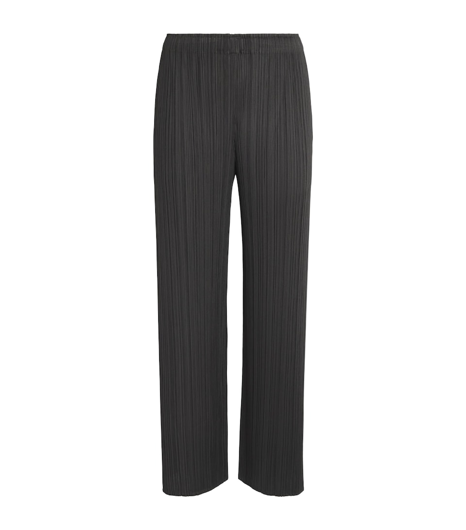 Pleats Please Issey Miyake Womens Monthly Colors August Trousers Charcoal