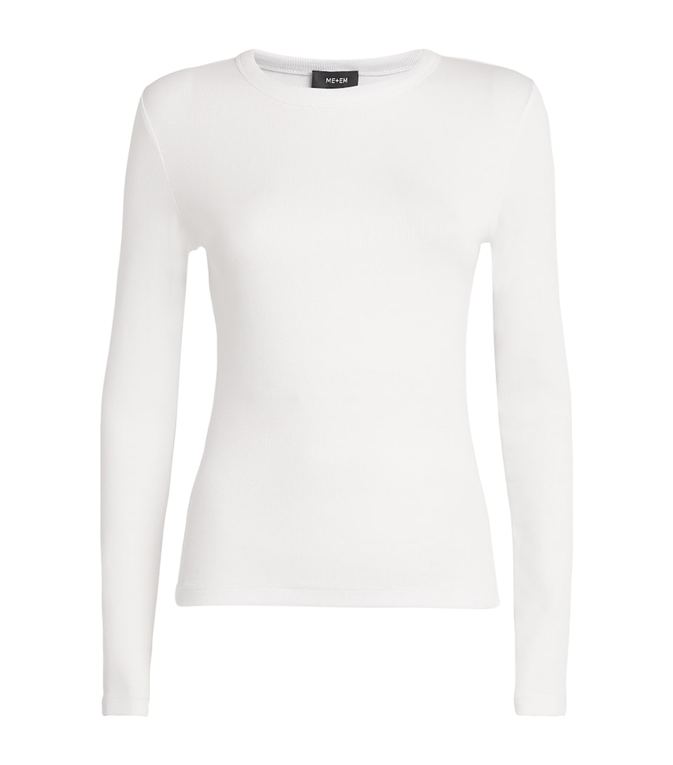 Cotton-Blend Long-Sleeve T-Shirt
