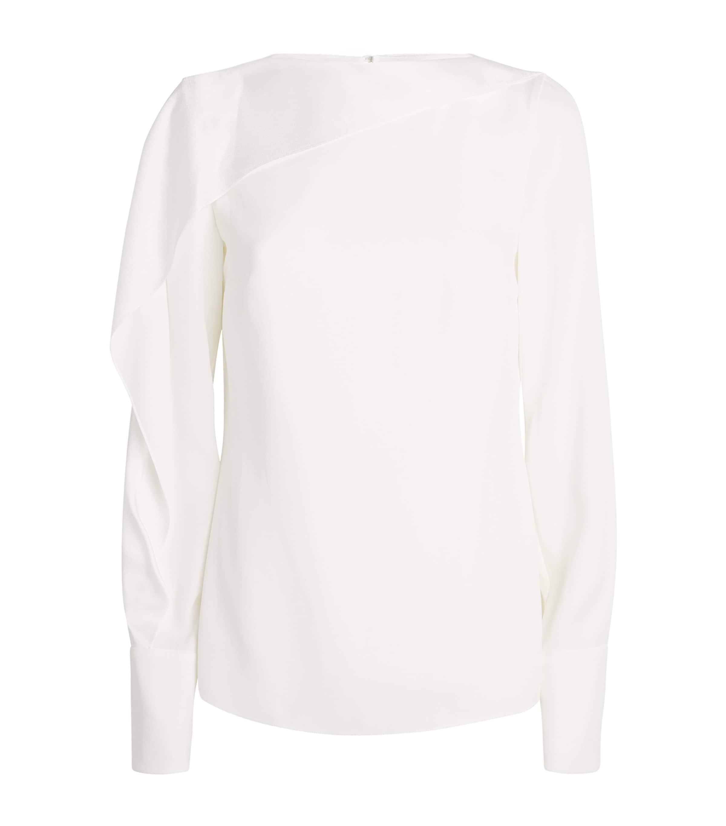Satin Long-Sleeve Top