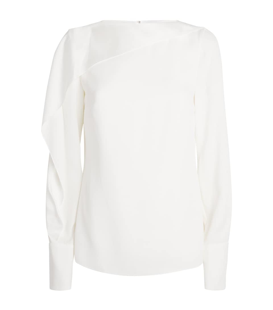 Satin Long-Sleeve Top