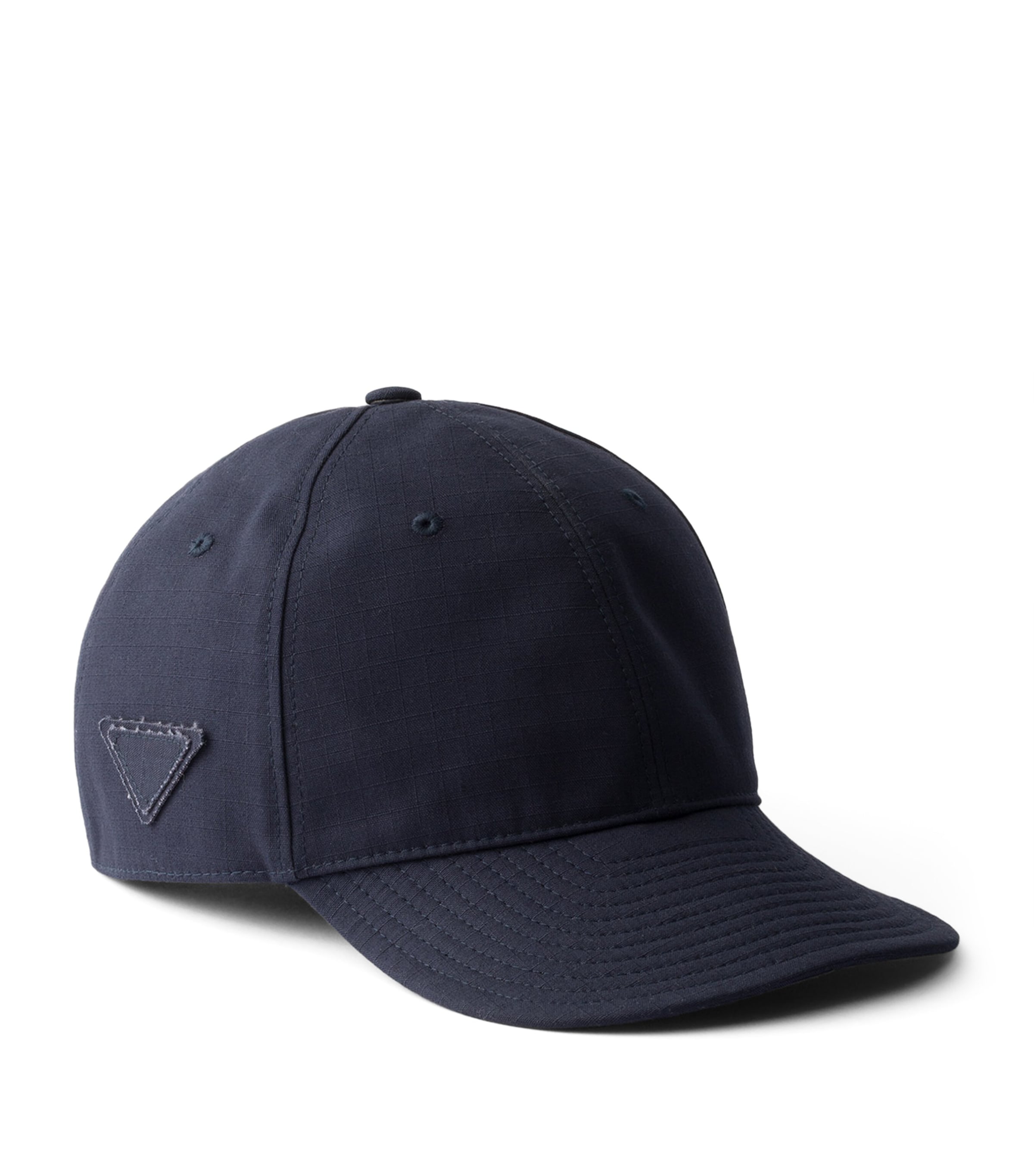 Prada Cotton Ripstop Baseball Cap Blue