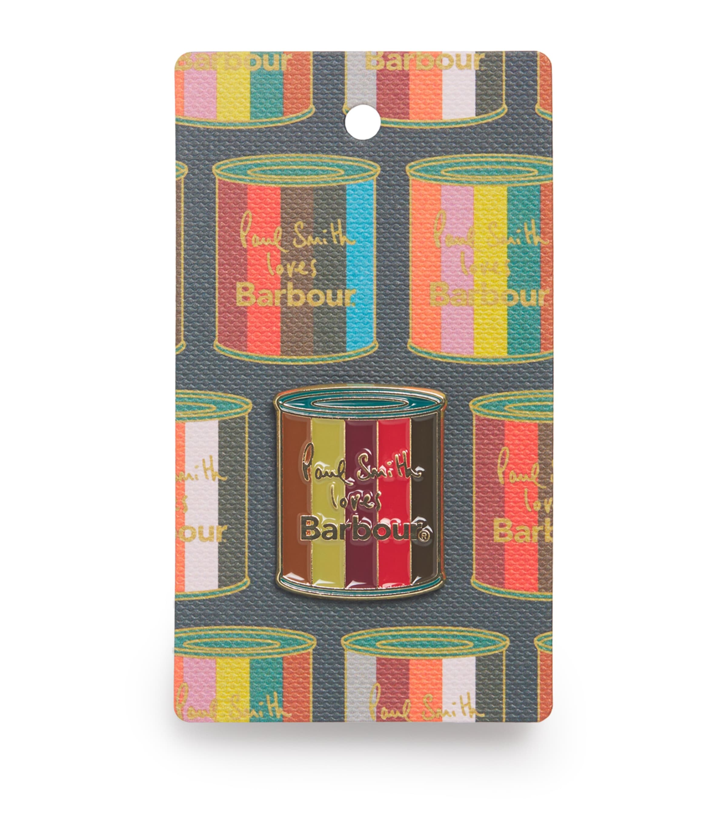 Barbour x Paul Smith Pin Badge Wax Tin