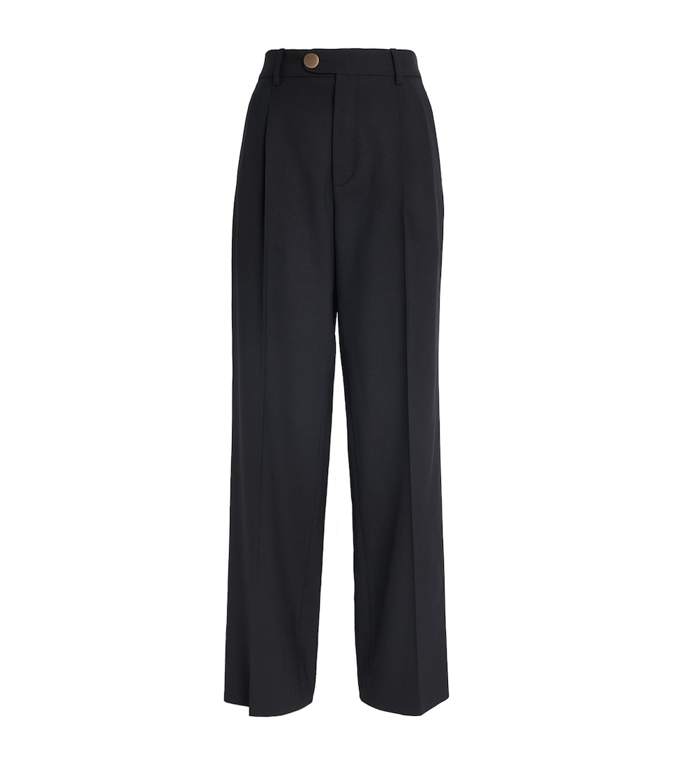 Wool Pleated Trousers