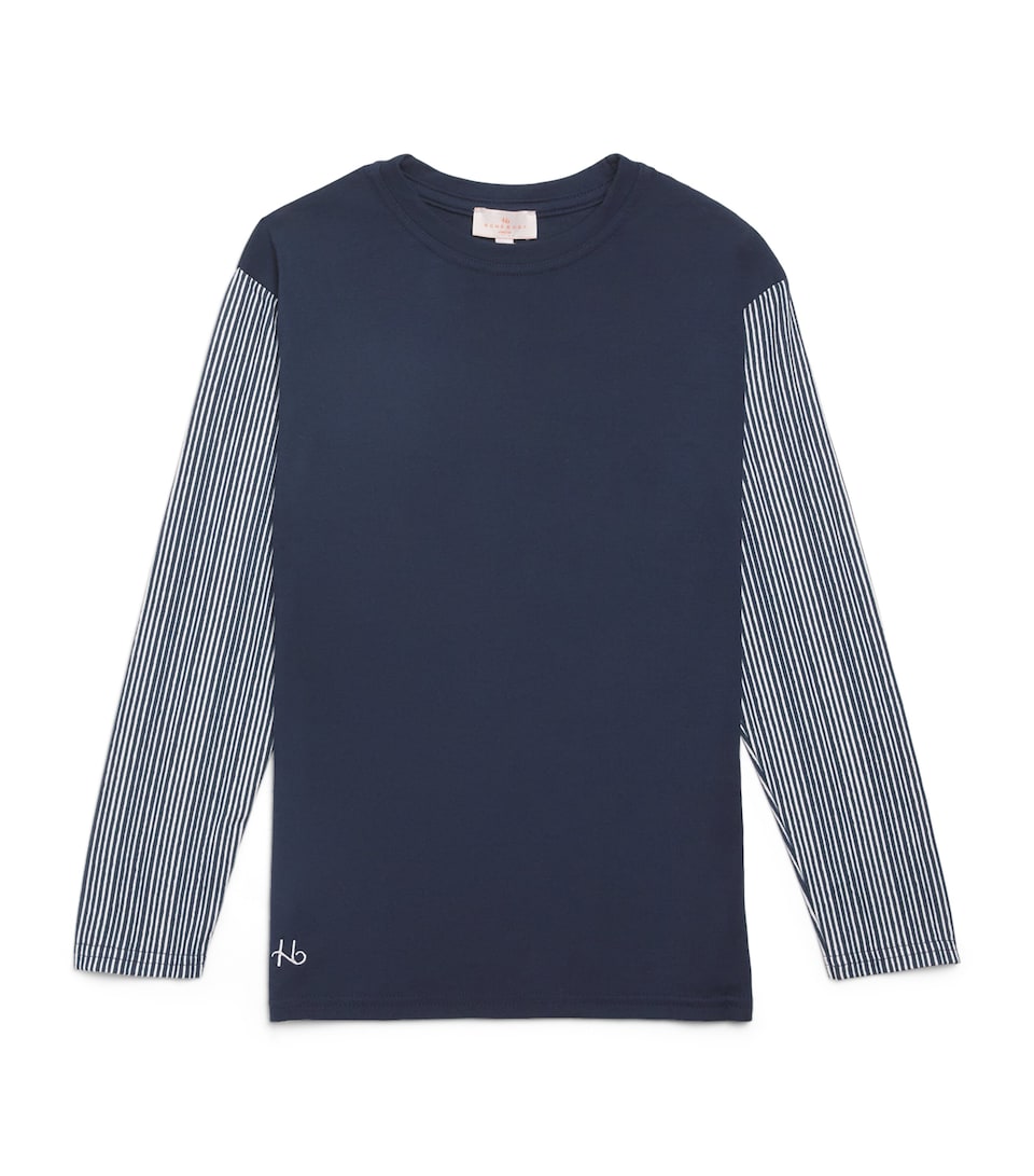 Stripe-Sleeve Pyjama Top (4-16 Years)