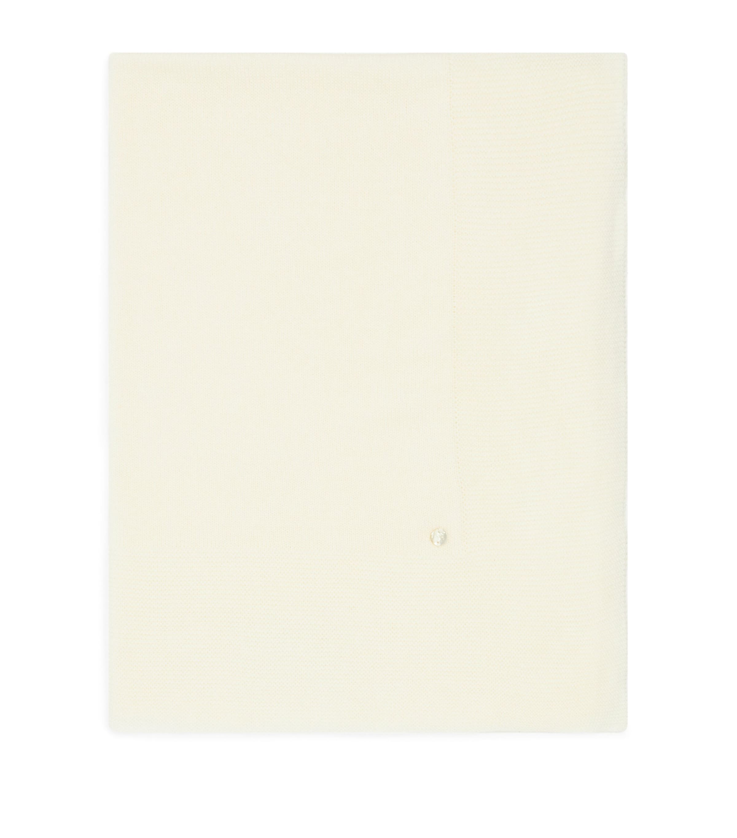 Cotton-Blend Knit Blanket