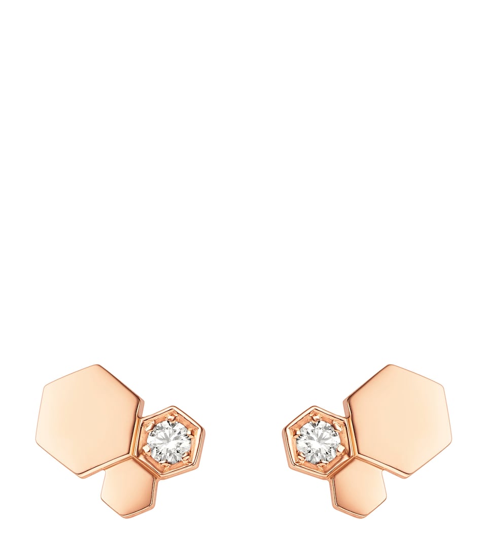 Rose Gold and Diamond Bee de Chaumet Earrings