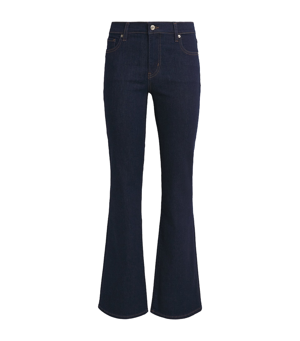 FRAME Womens The Rodeo Low-Rise Bootcut Jeans Rinse