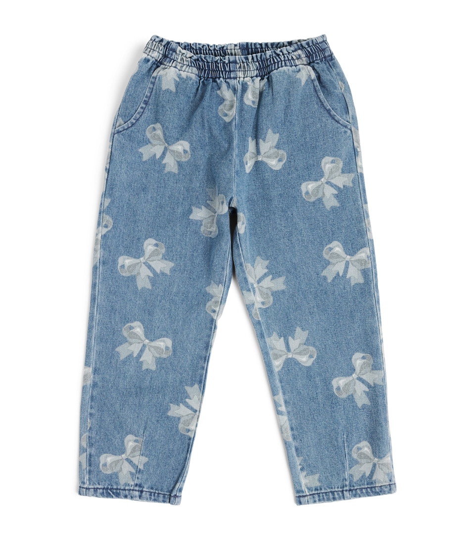 KONGES SLOJD Magot Frill Jeans (3-8 Years) Bow Blu