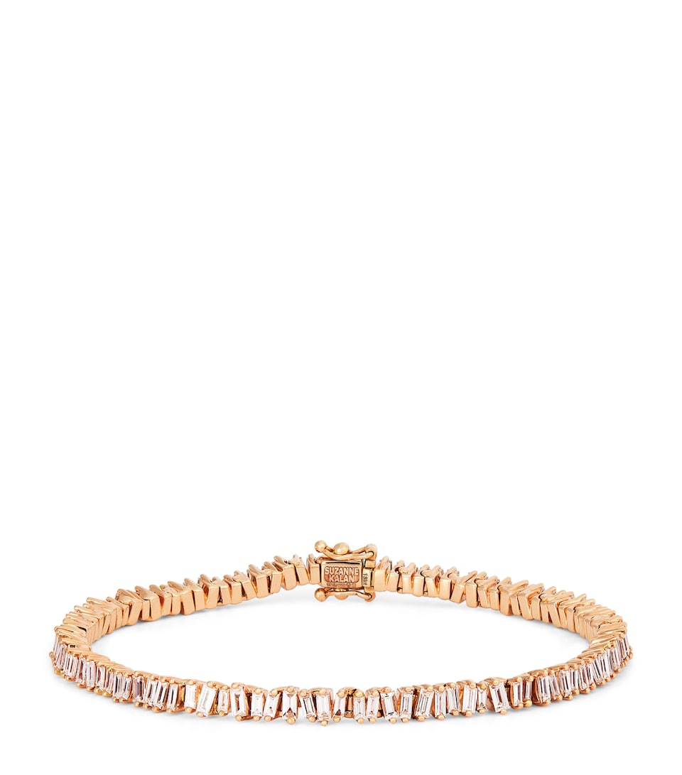 Mini Rose Gold and Diamond Tennis Bracelet
