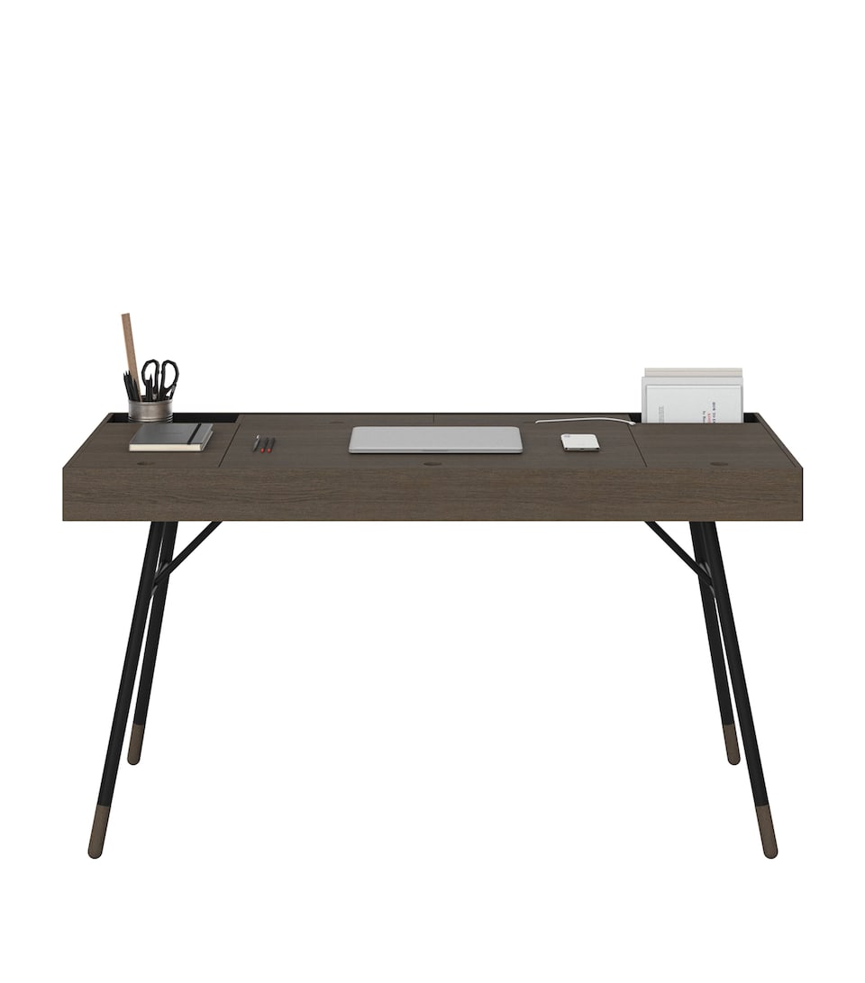BoConcept Oak Cupertino Desk Drk Oak / Matt Blk