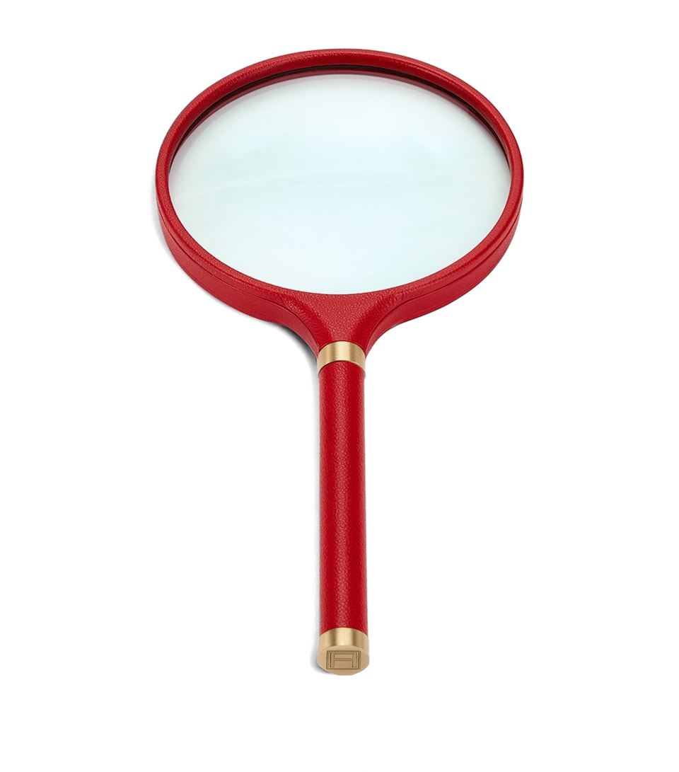 Assouline Leather Archival Magnifying Glass Red