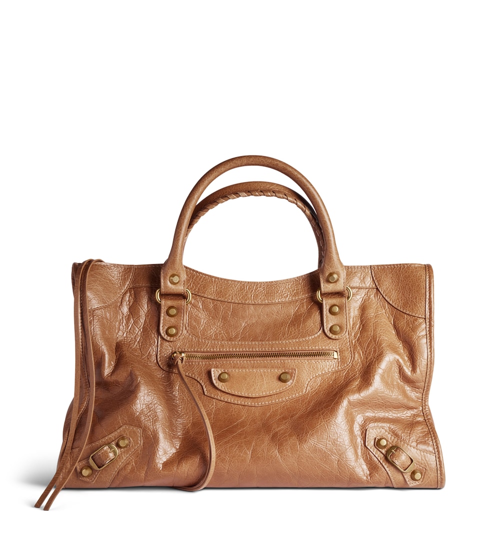 Balenciaga Medium Leather Le City Top-Handle Bag