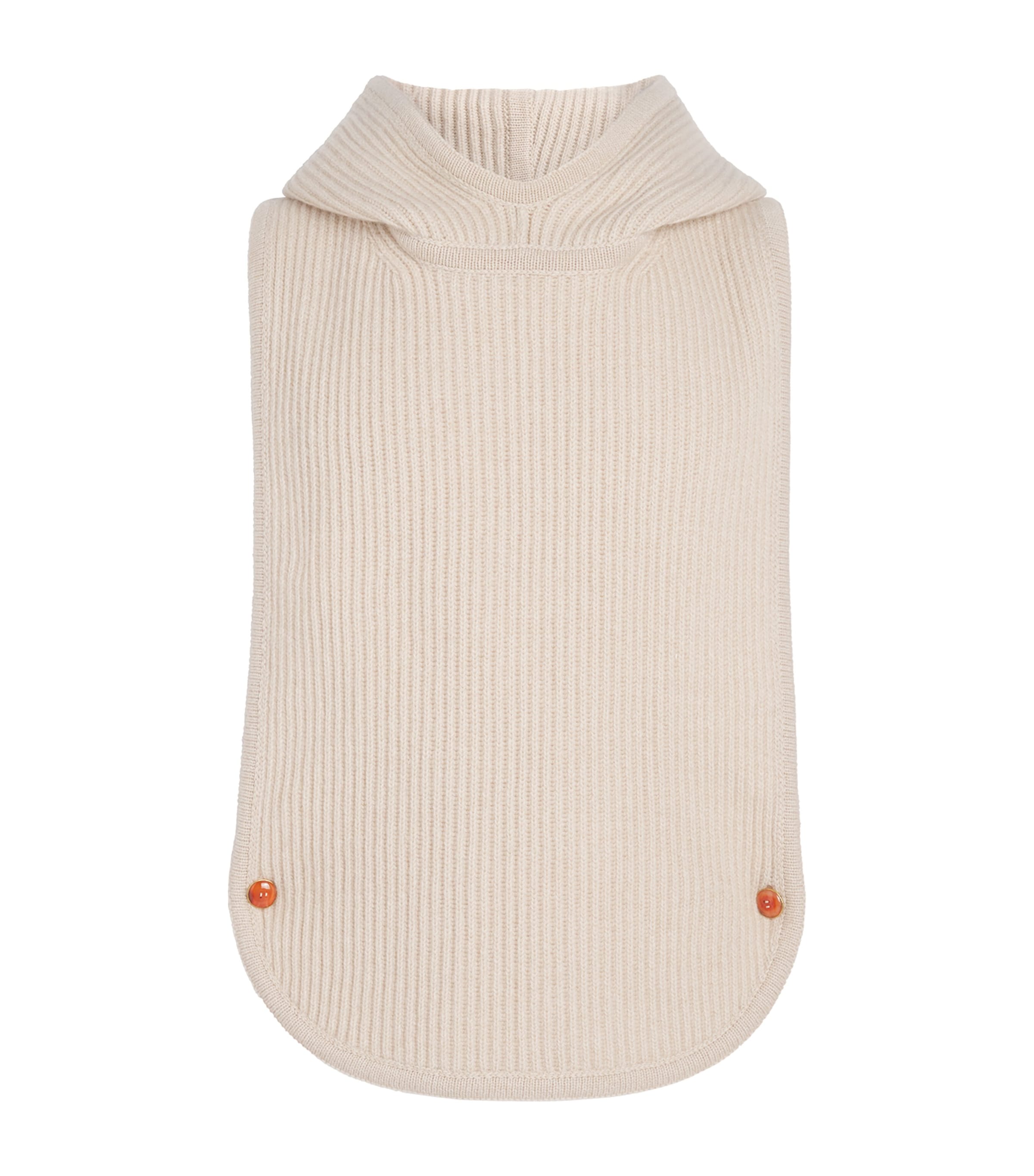 Cashmere Sleeveless Hoodie