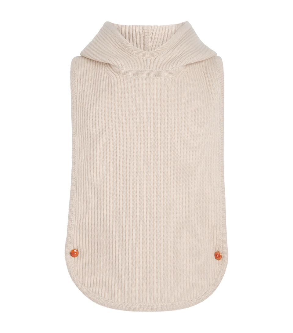 Cashmere Sleeveless Hoodie