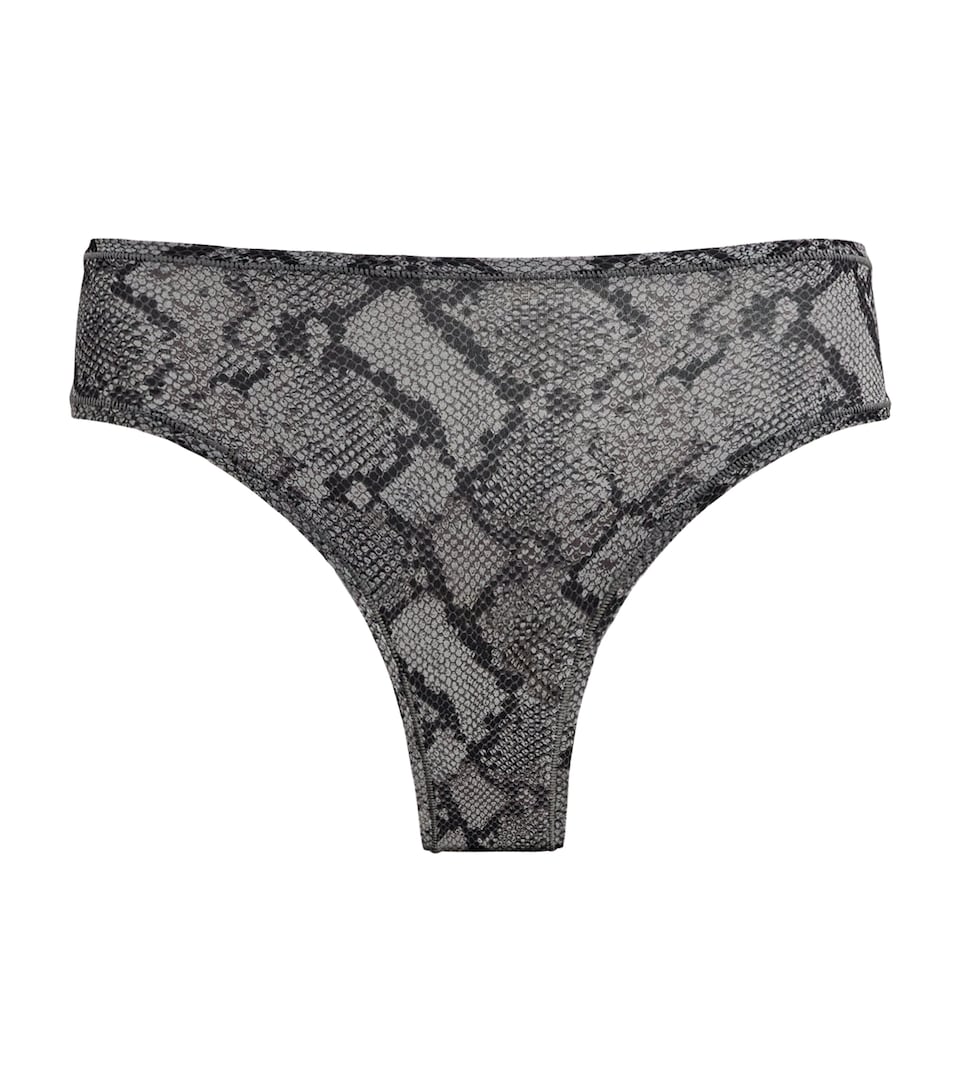 Fits Everybody Snakeskin Print Cheeky Briefs