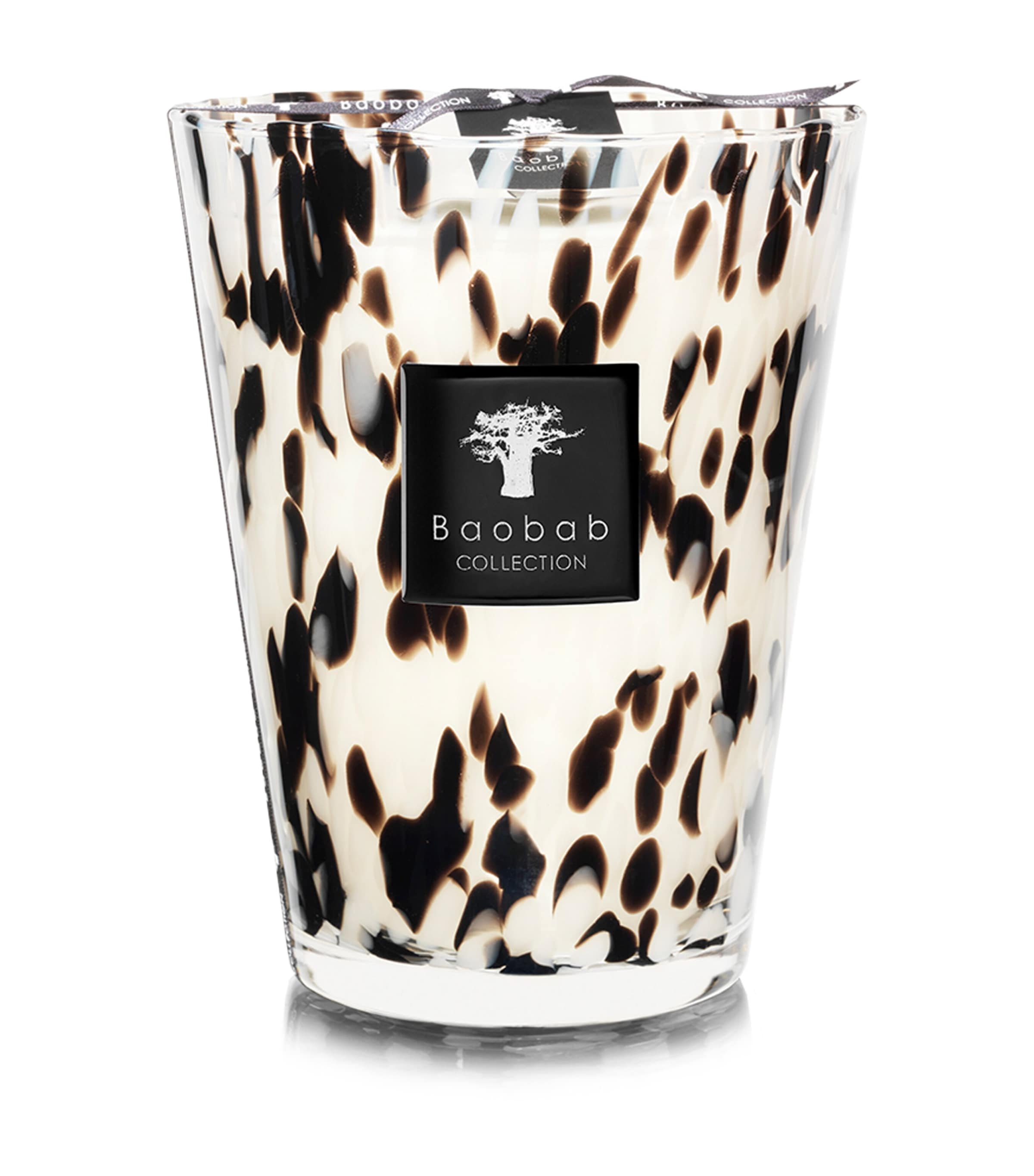 Baobab Collection Black Pearls Candle (24cm) Black
