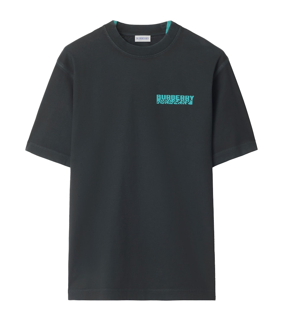Cotton Warped Logo T-Shirt
