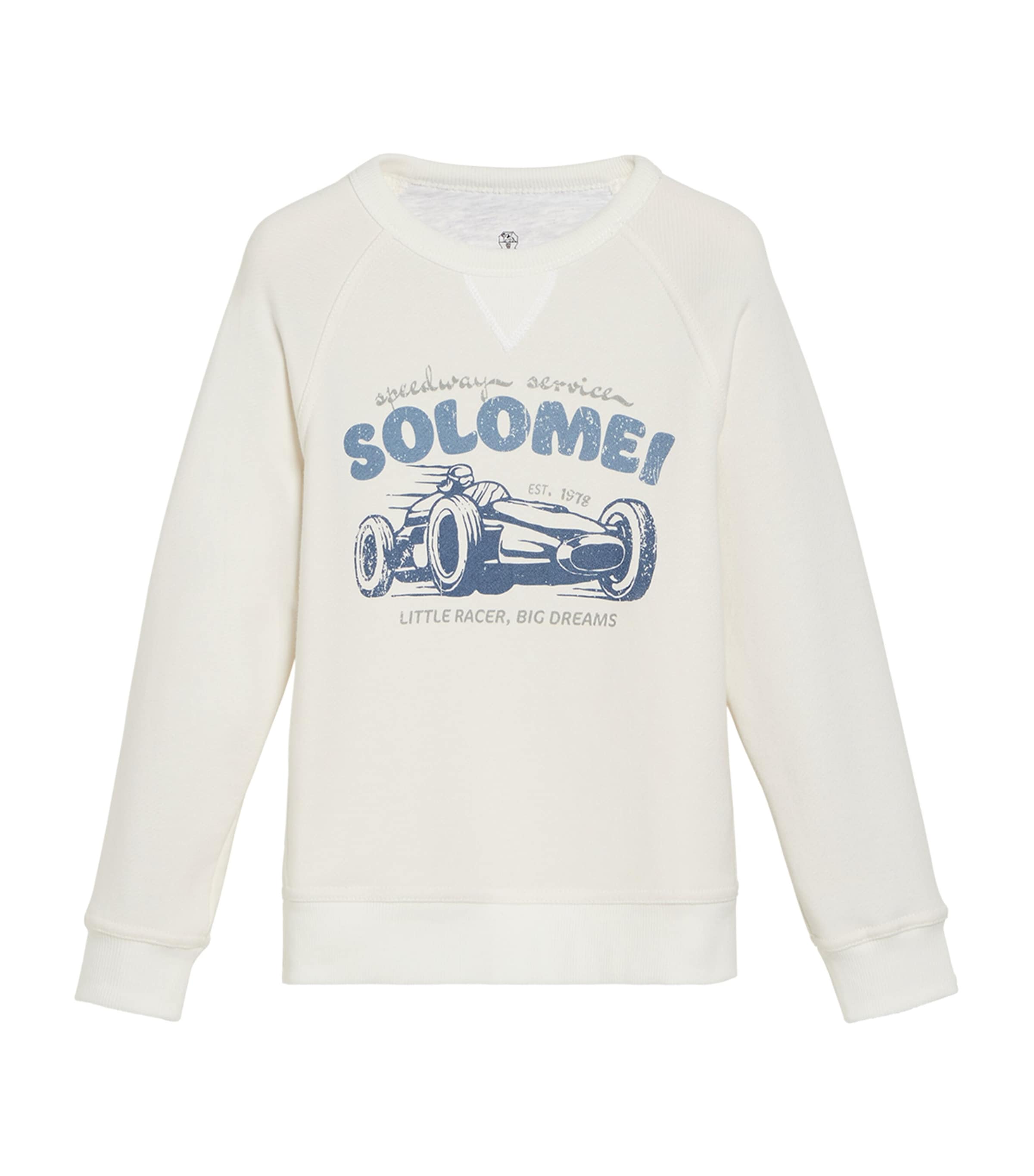 Brunello Cucinelli Kids Cotton Racing Car Print Sweatshirt (4-6 Years)