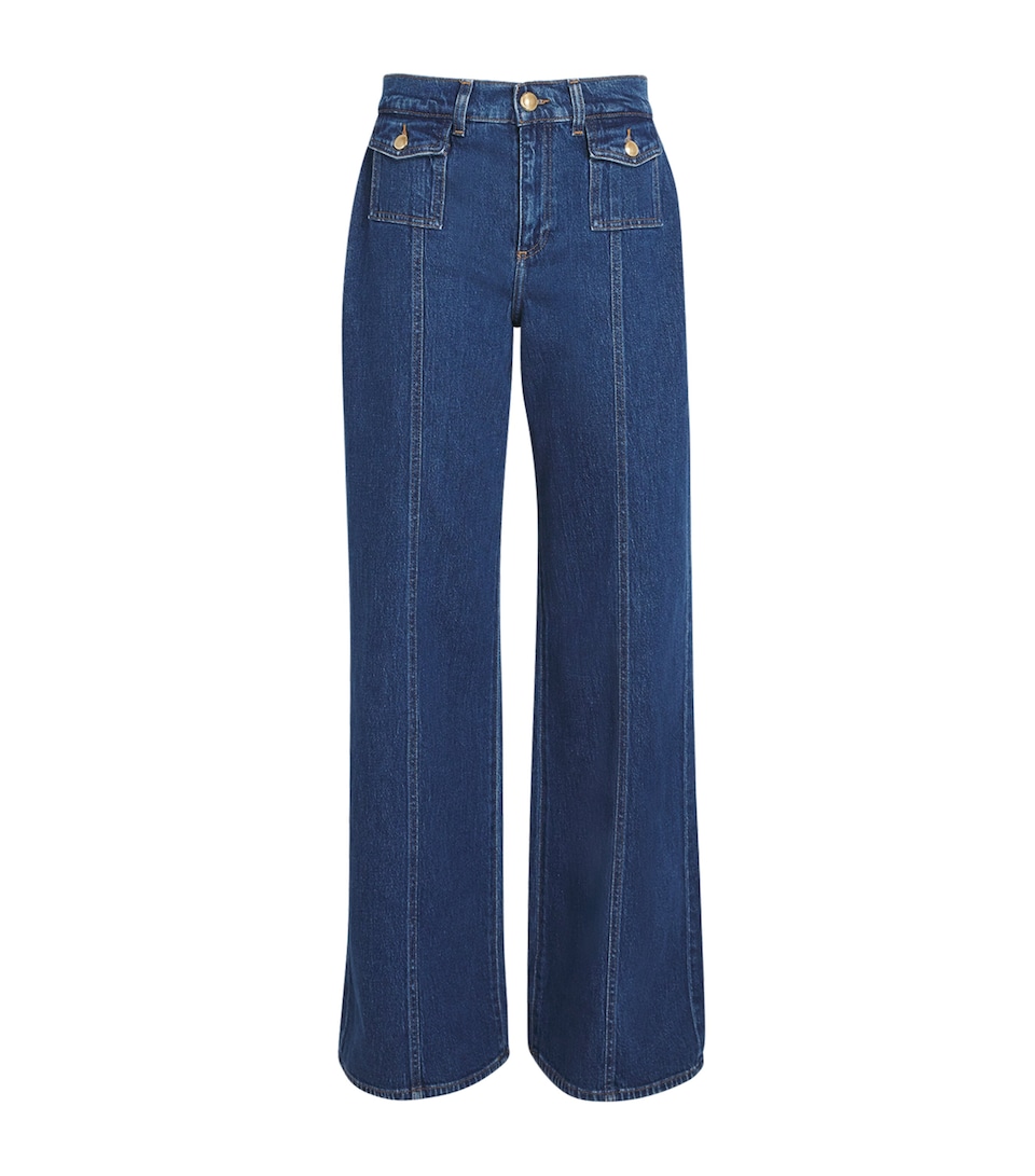 Patched-Pocket Lotta Flared Jeans