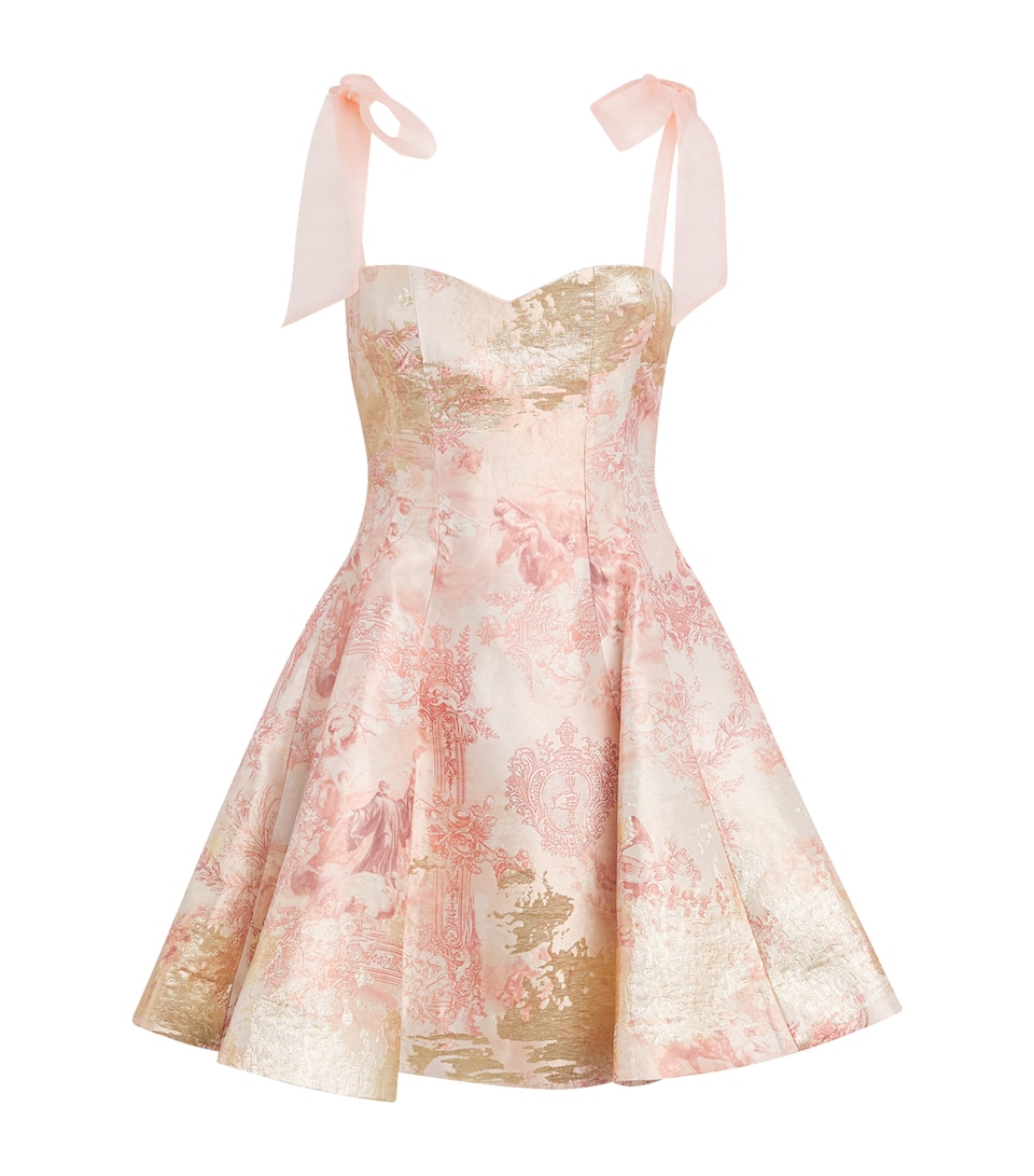Alice+Olivia Womens Printed Summer Mini Dress En Rose Toile