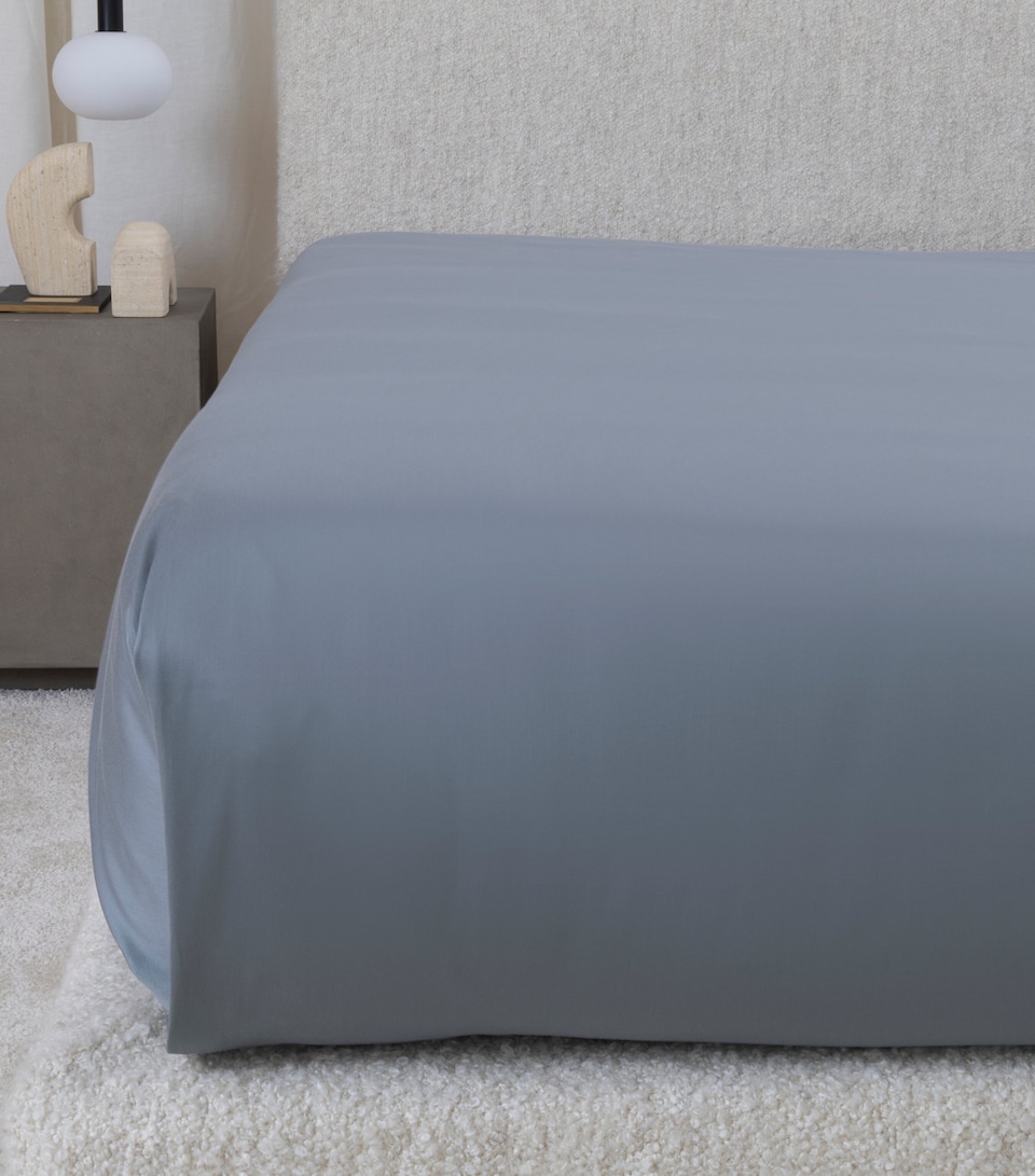 Frette Stardust Jacquard King Flat Sheet (270cm x 320cm) Dusty Grey/go