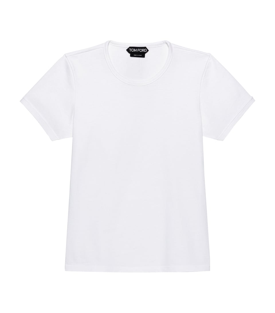 TOM FORD Womens Cotton Crew-Neck T-Shirt Wab
